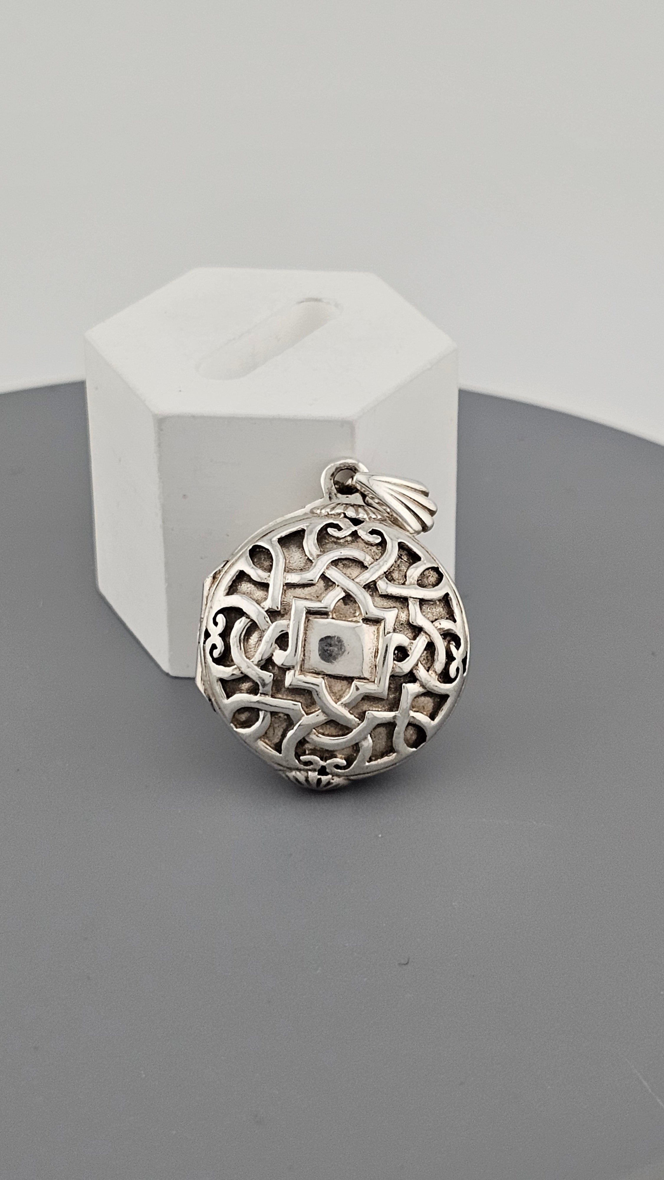 Genuine Kit Heath Celtic Chunky Locket Heavy Sterling Silver Pendant