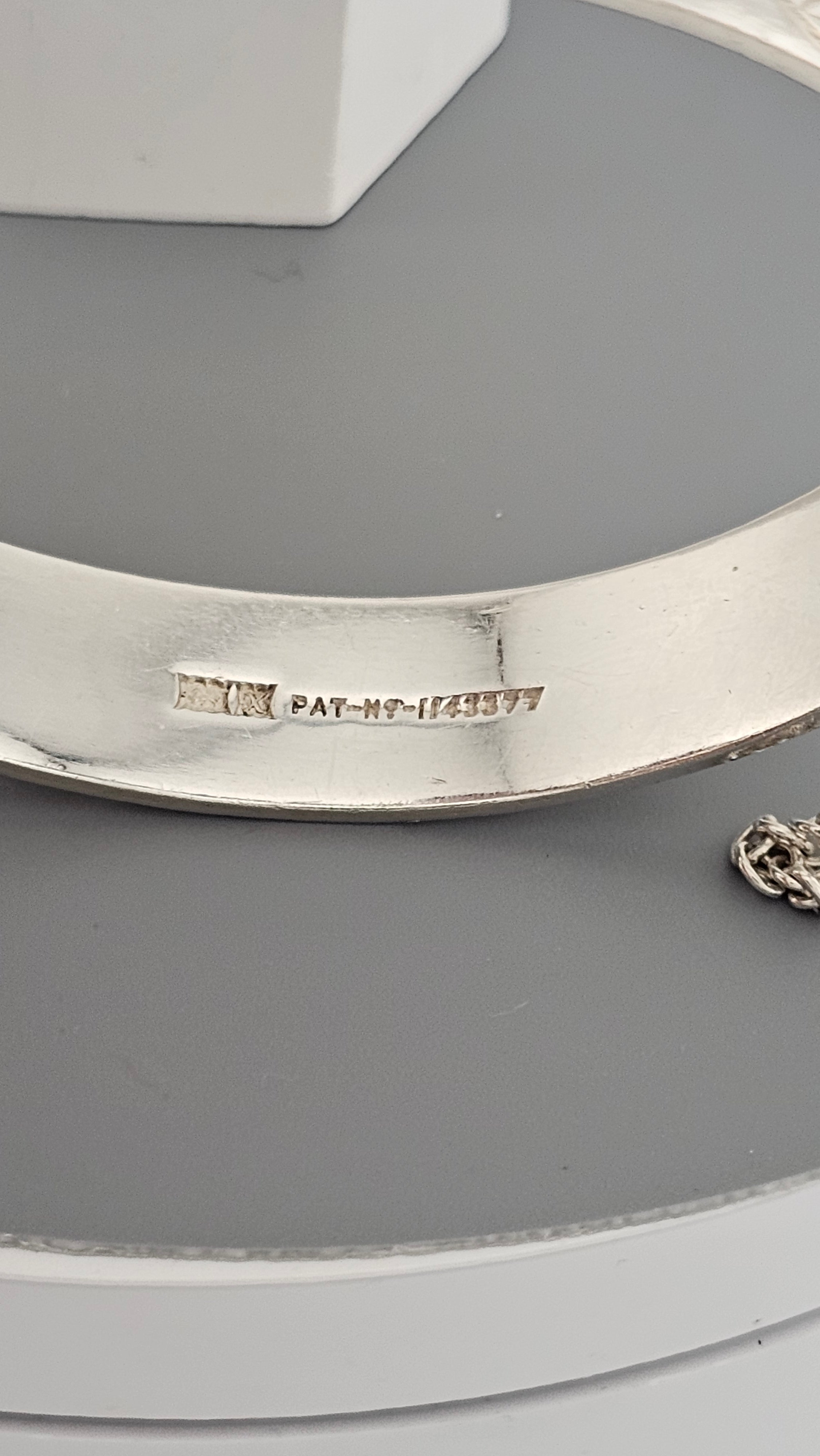 Vintage Solid 925 Sterling Silver 1972 Bangle