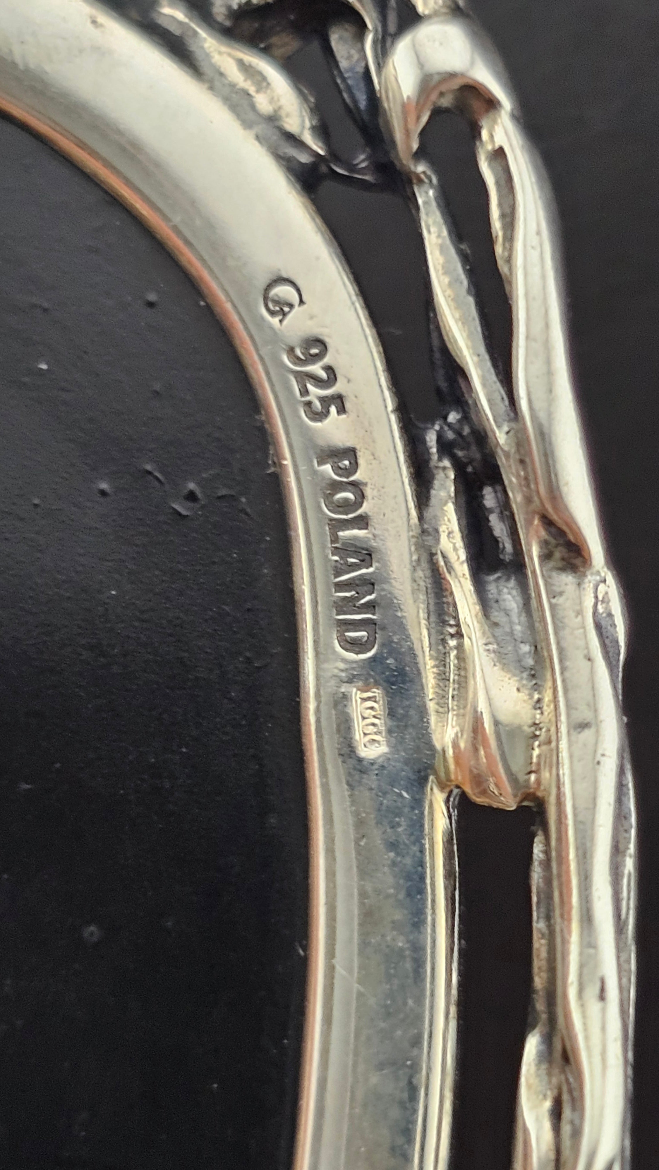 Solid Sterling Silver & Amber Teardrop Pendant Necklace | 43g Hallmarked