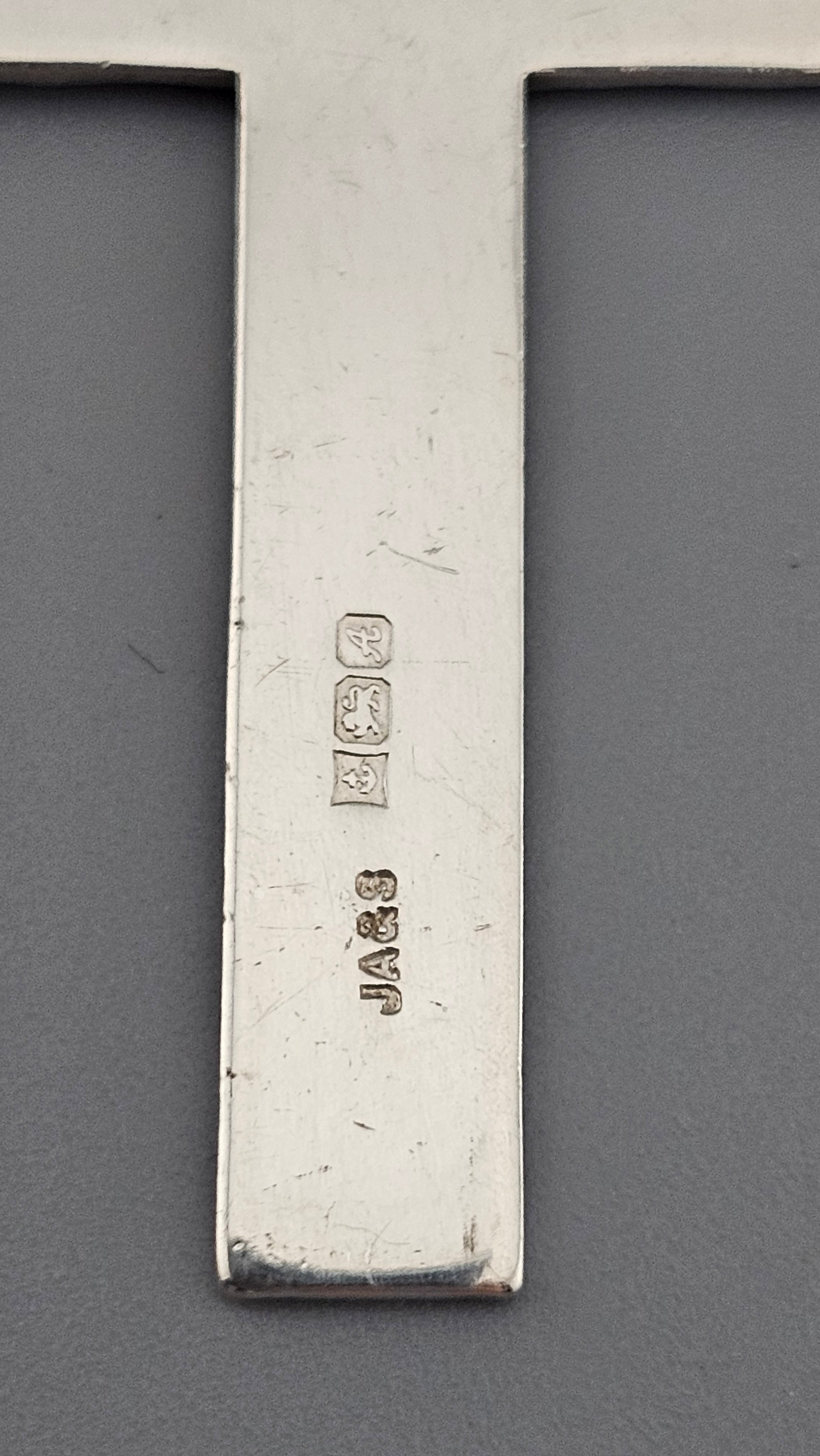 Vintage 925 Sterling Silver Engraved Cross Pendant | 44mm | Hallmarked