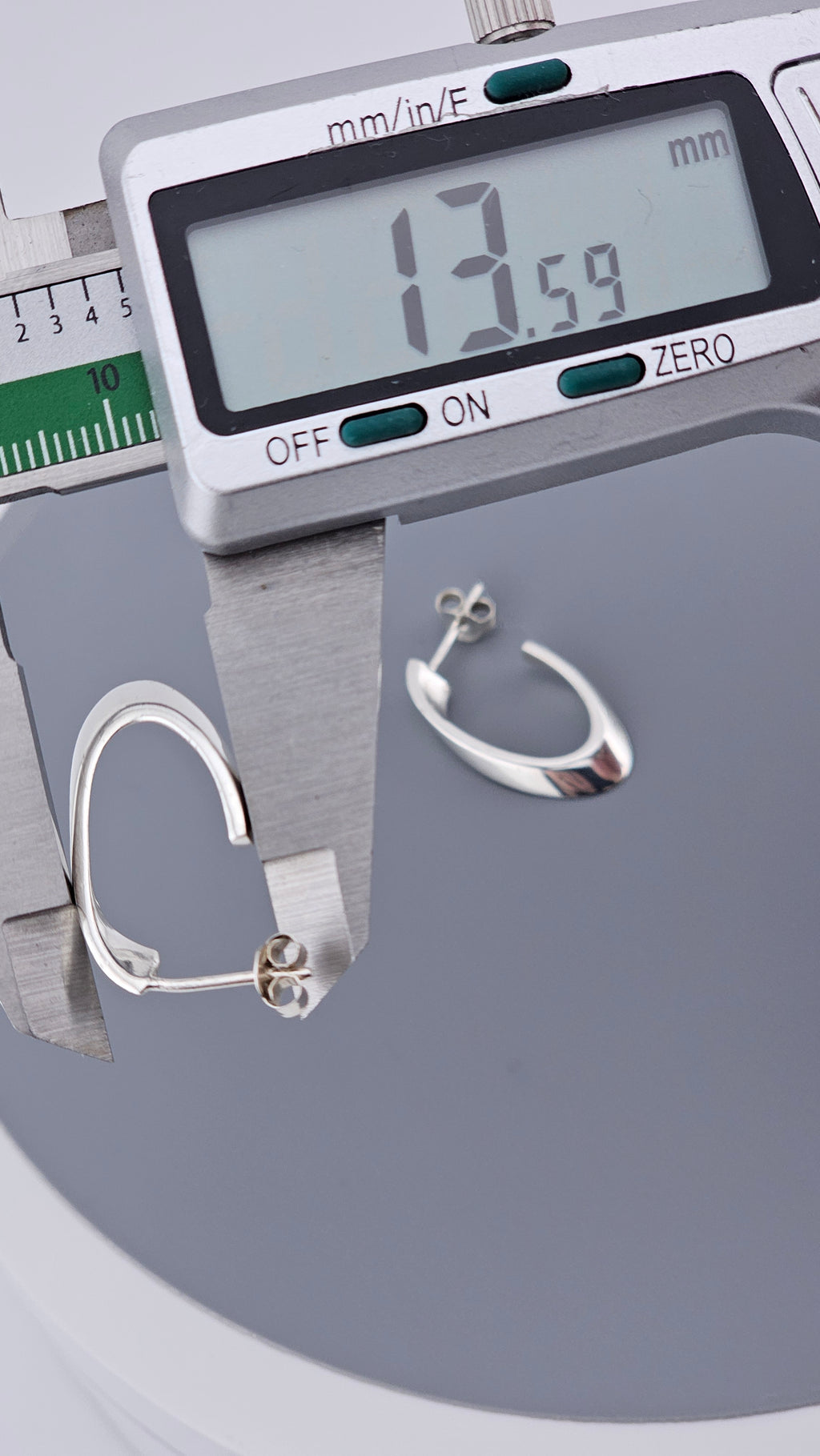 Modern 925 Sterling Silver Sculptural Twisted Half Hoop Earrings