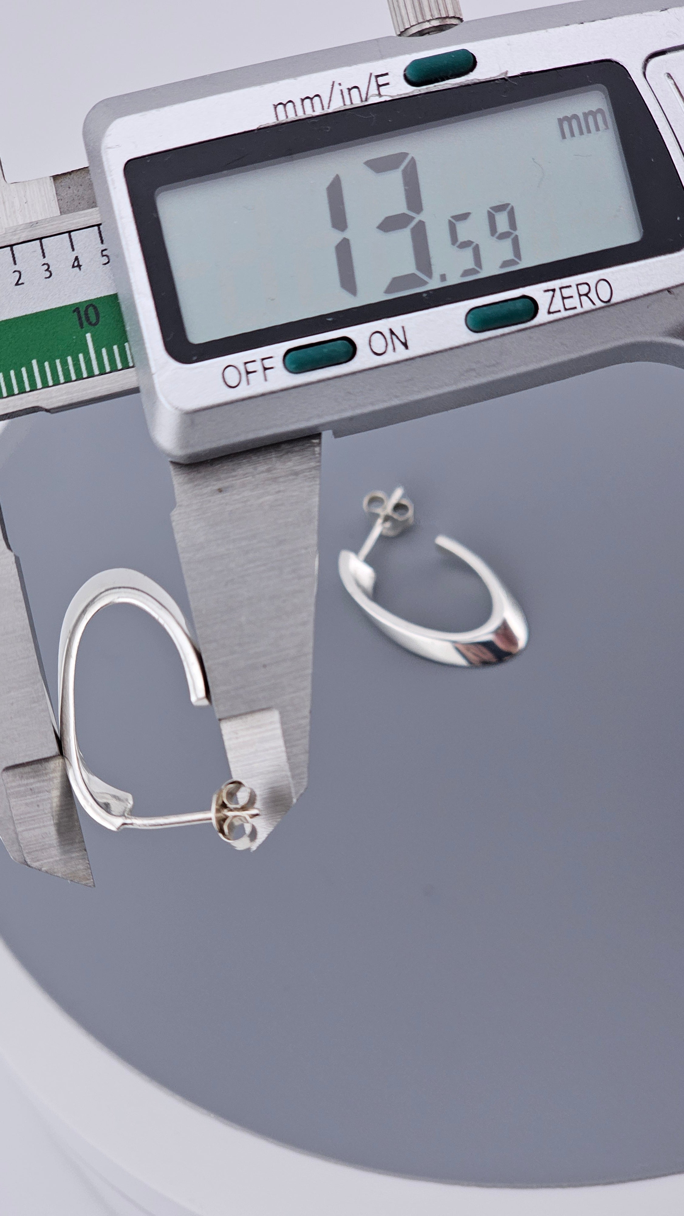 Modern 925 Sterling Silver Sculptural Twisted Half Hoop Earrings