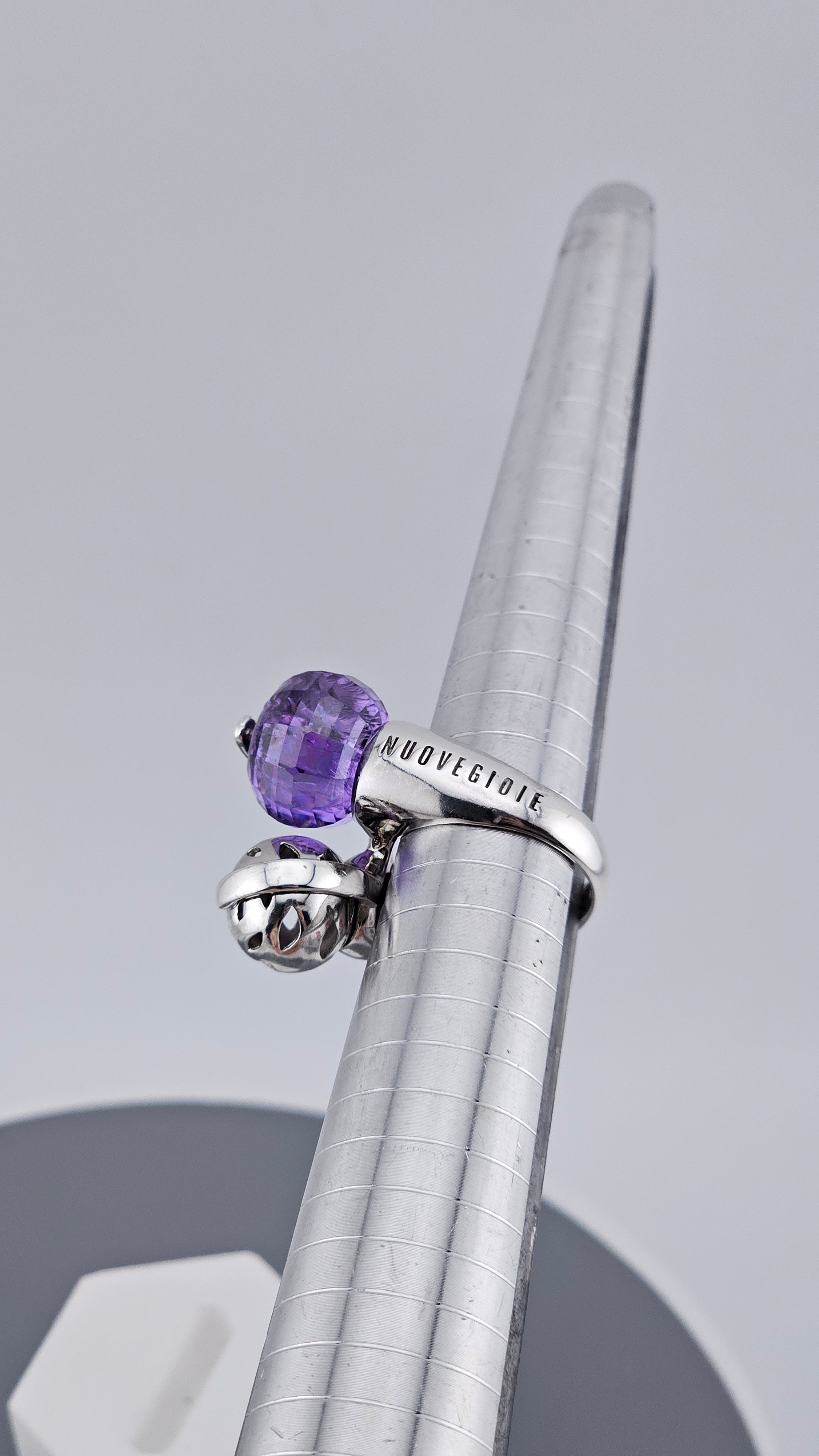 Bold NuoveGioie 925 Sterling Silver Statement Ring – Heavyweight Sculptural Design