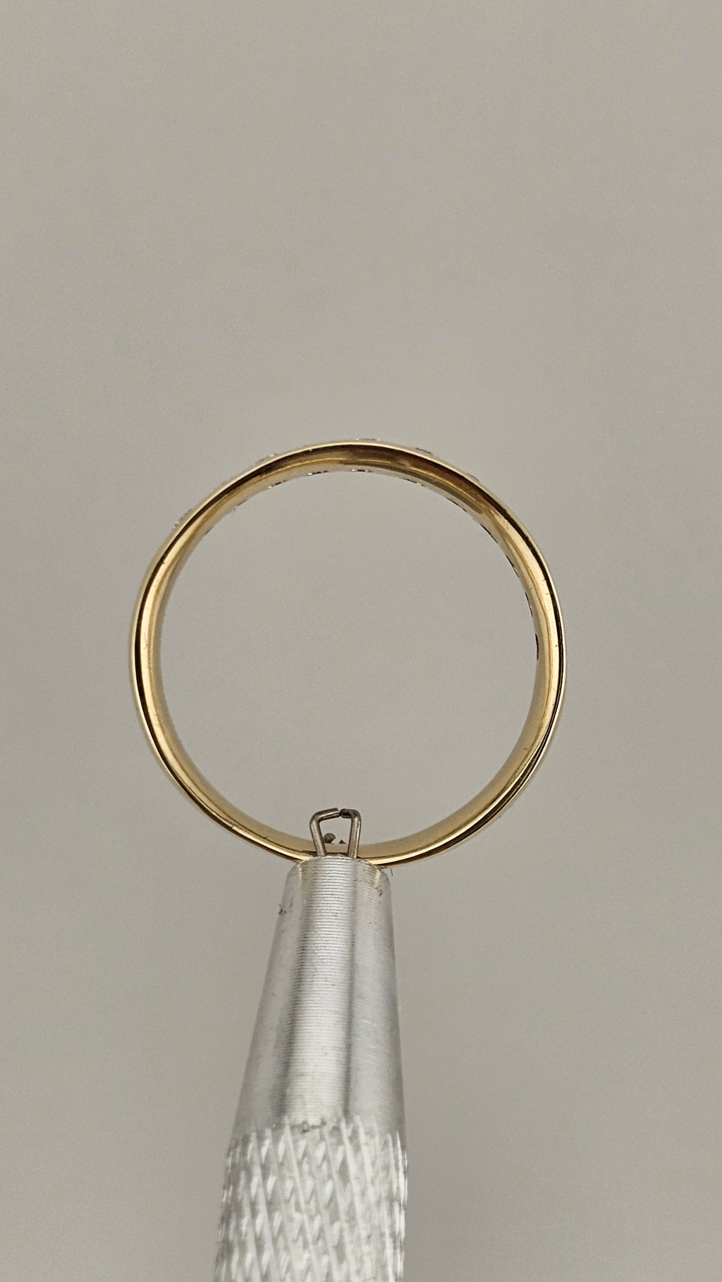 0.50ct Natural Diamond & 9ct Yellow Gold Half Eternity Band – Size Q 1/2