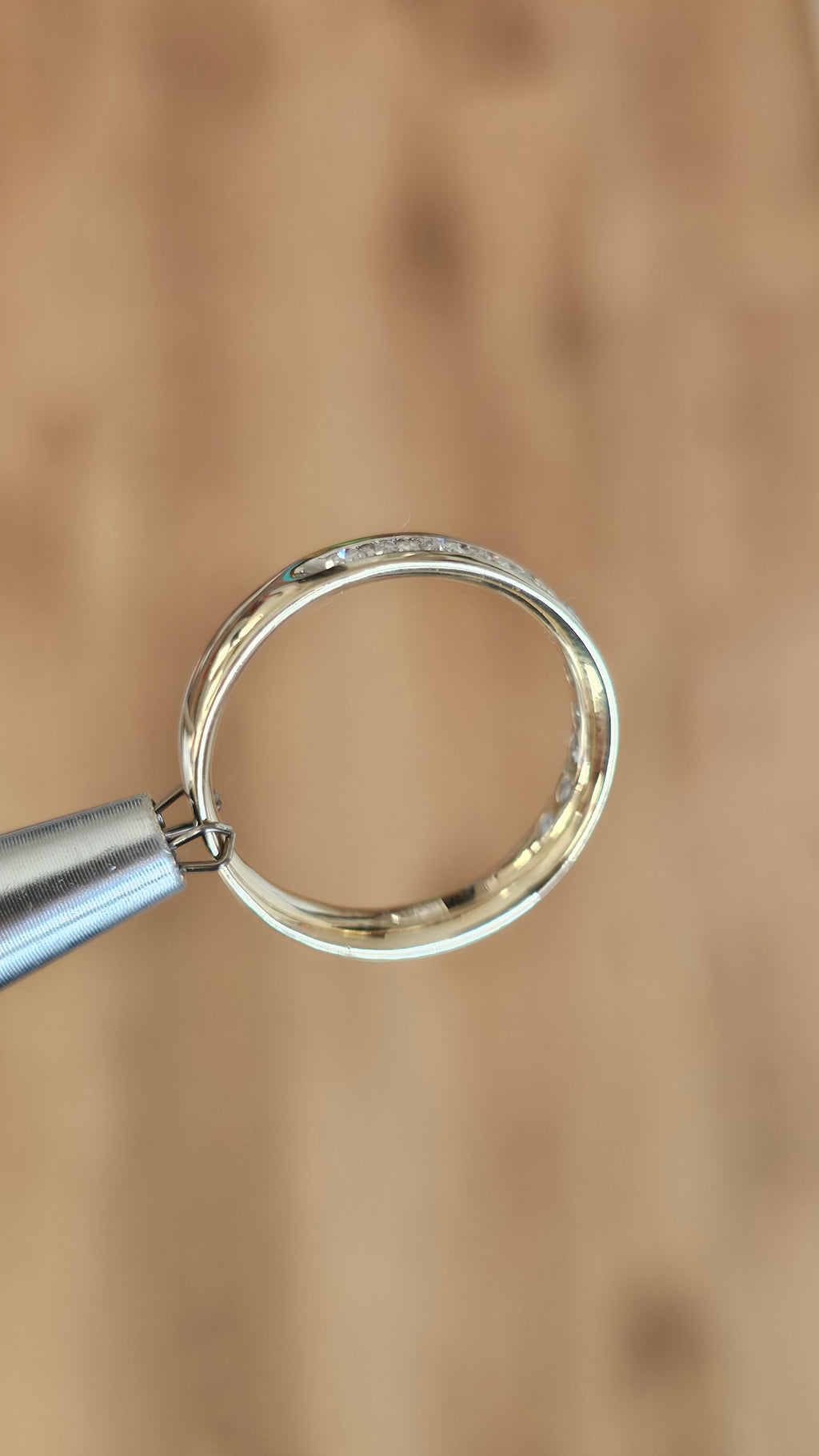 0.50ct Natural Diamond & 9ct Yellow Gold Half Eternity Band – Size Q 1/2