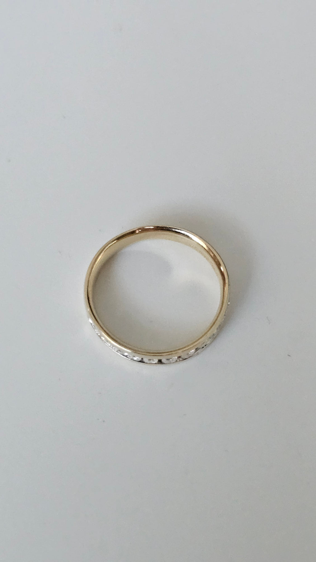 0.50ct Natural Diamond & 9ct Yellow Gold Half Eternity Band – Size Q 1/2