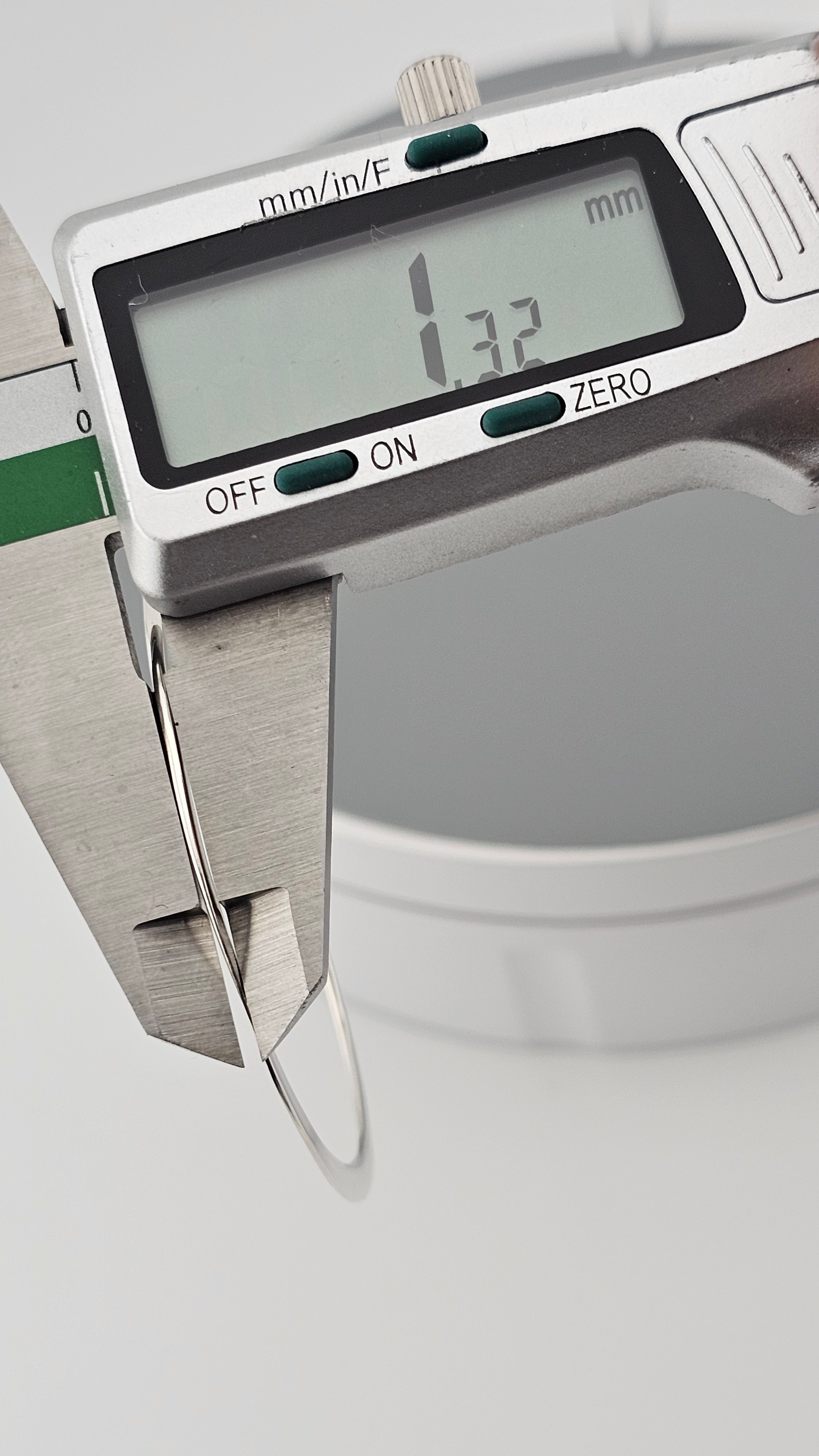 Large 925 Sterling Silver Flat Hoop Earrings (54mm) – Polished Finish