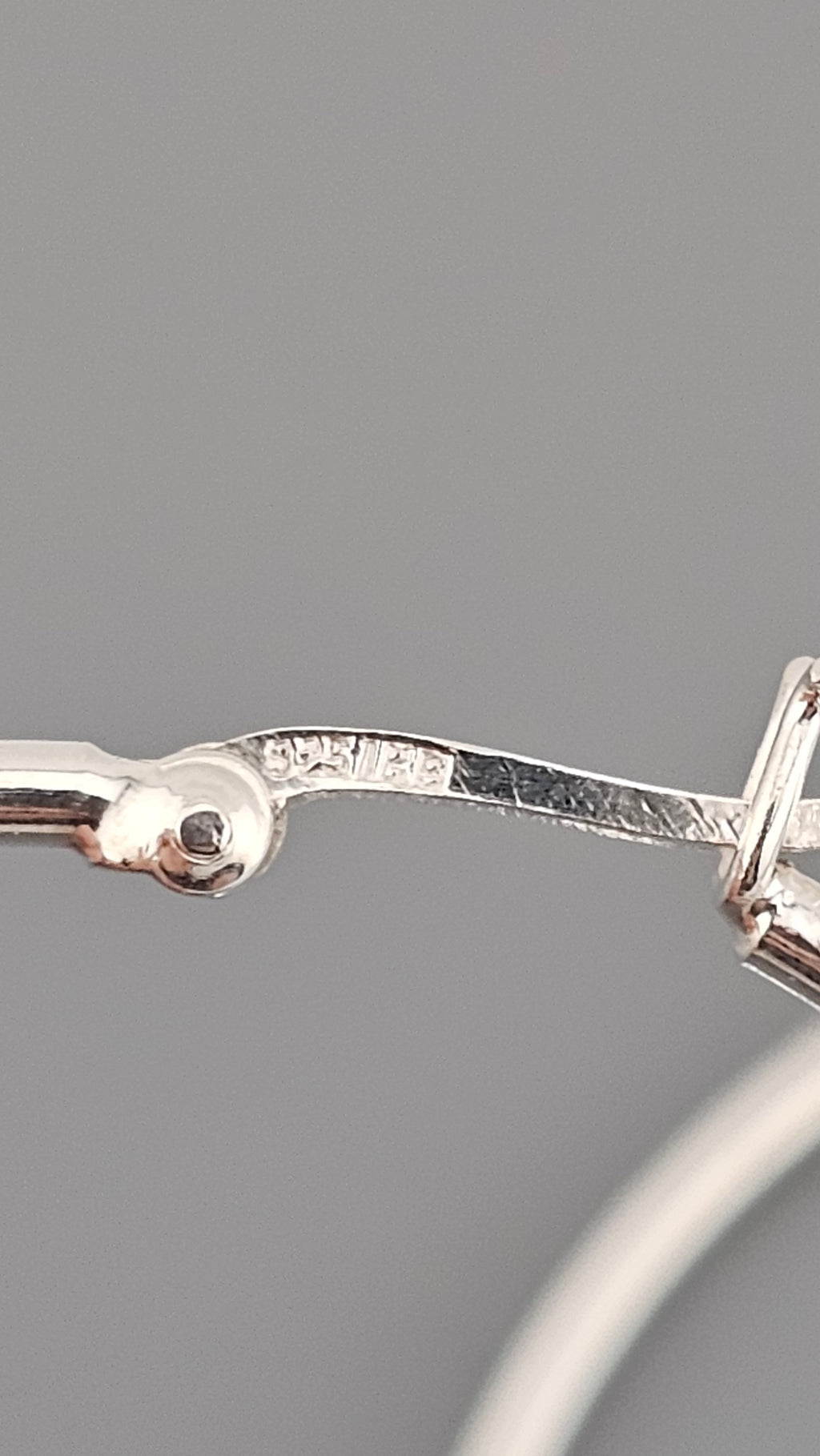 Large 925 Sterling Silver Flat Hoop Earrings (54mm) – Polished Finish