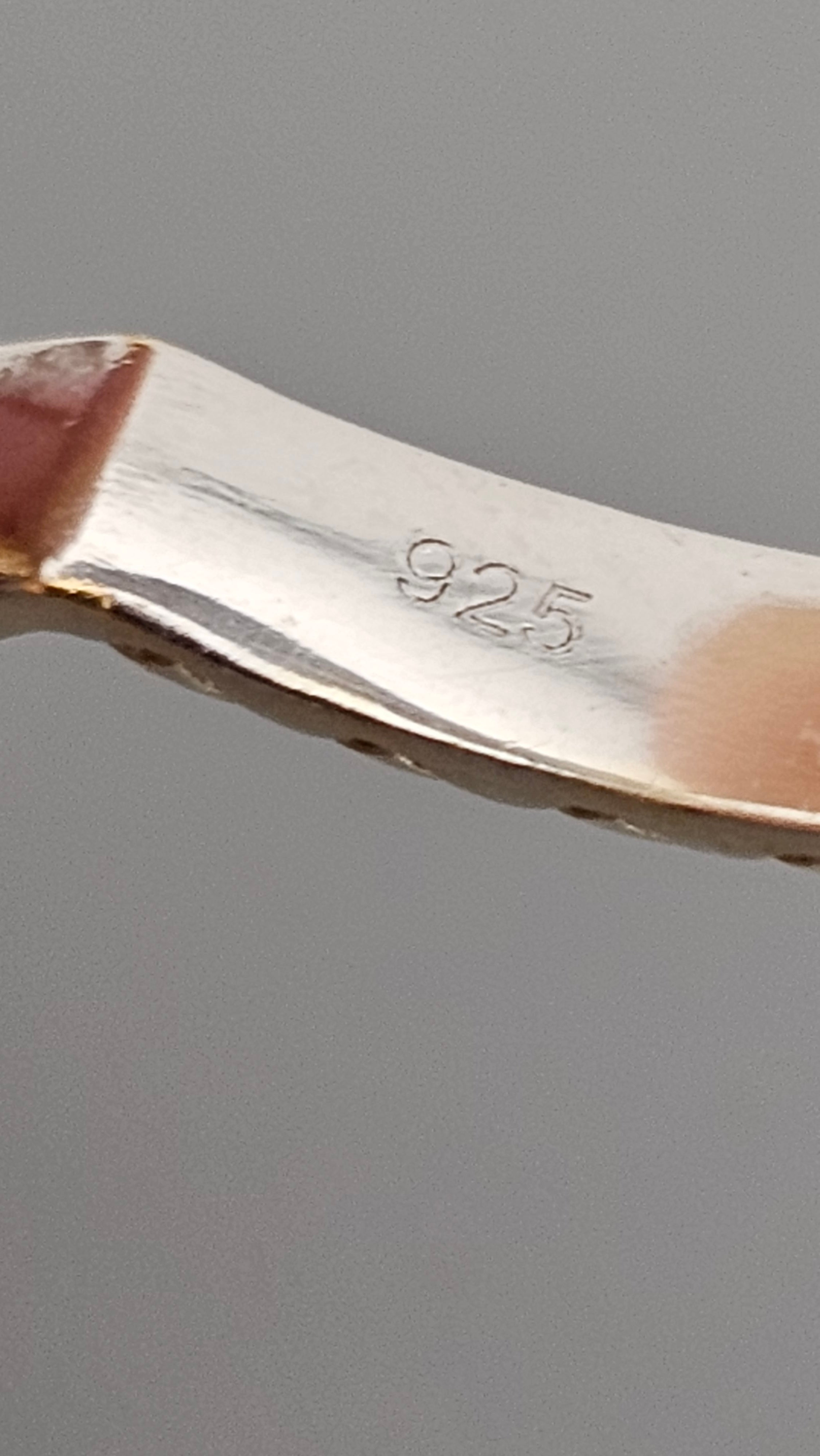 Pre-Loved 925 Sterling Silver Tri-Color Textured Hoop Earrings (24mm, 5.07g)