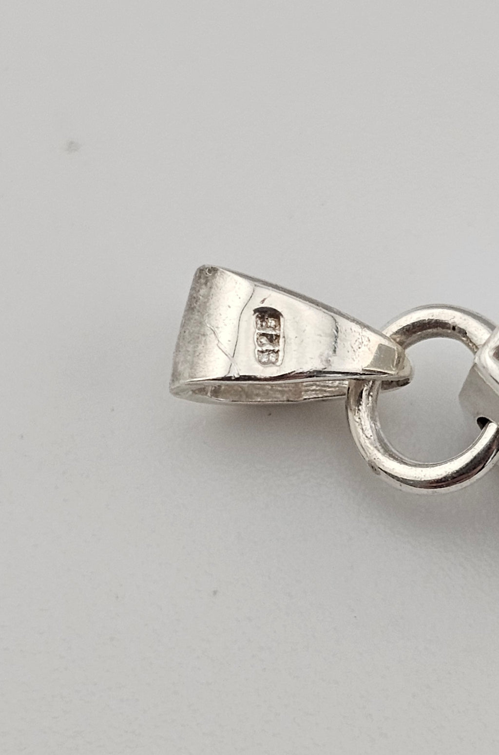 925 Sterling Silver Blue & White Topaz Drop Pendant (4.3g)