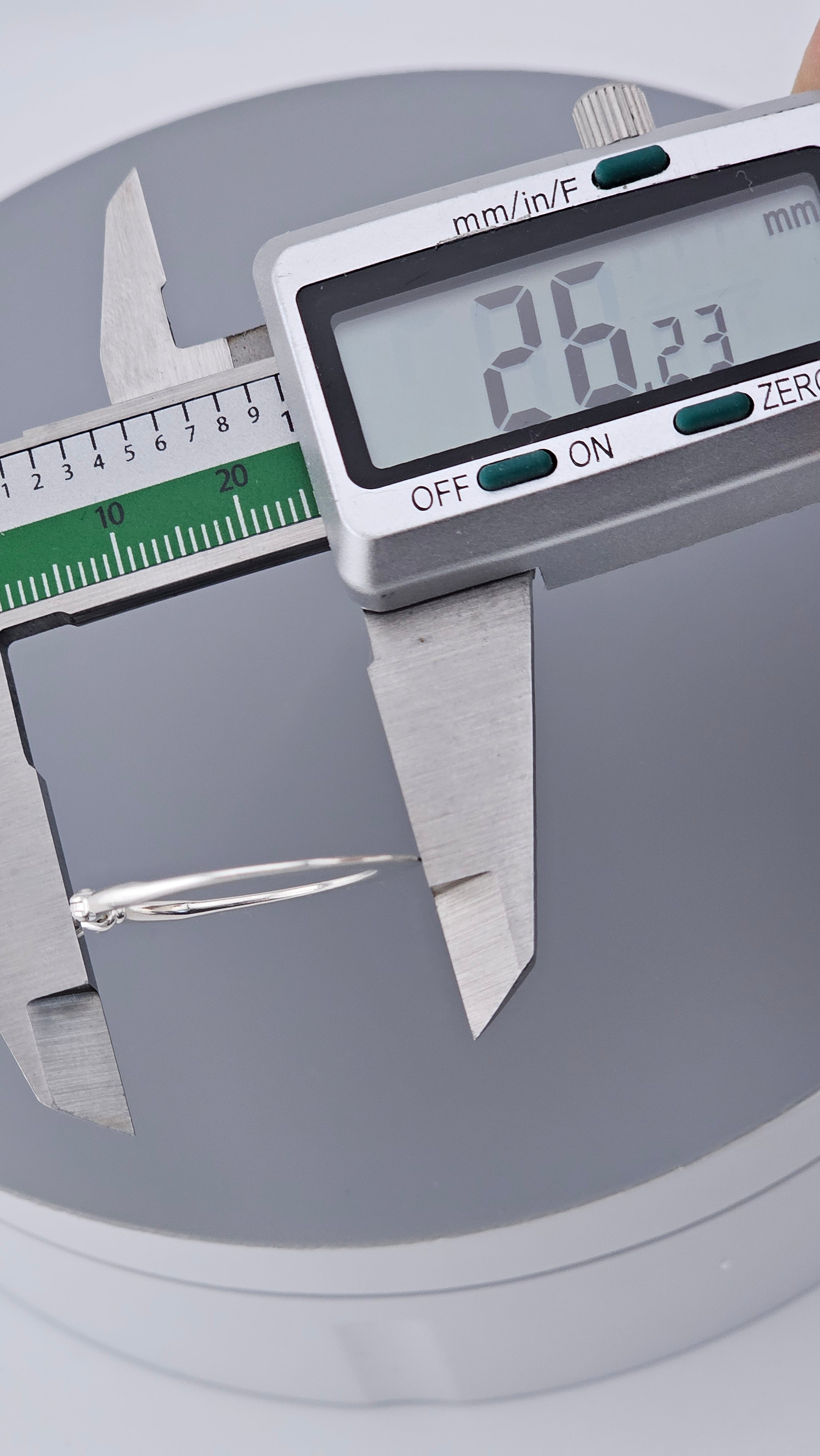 Classic 925 Sterling Silver Flat Tapered Hoop Earrings (3.6g)