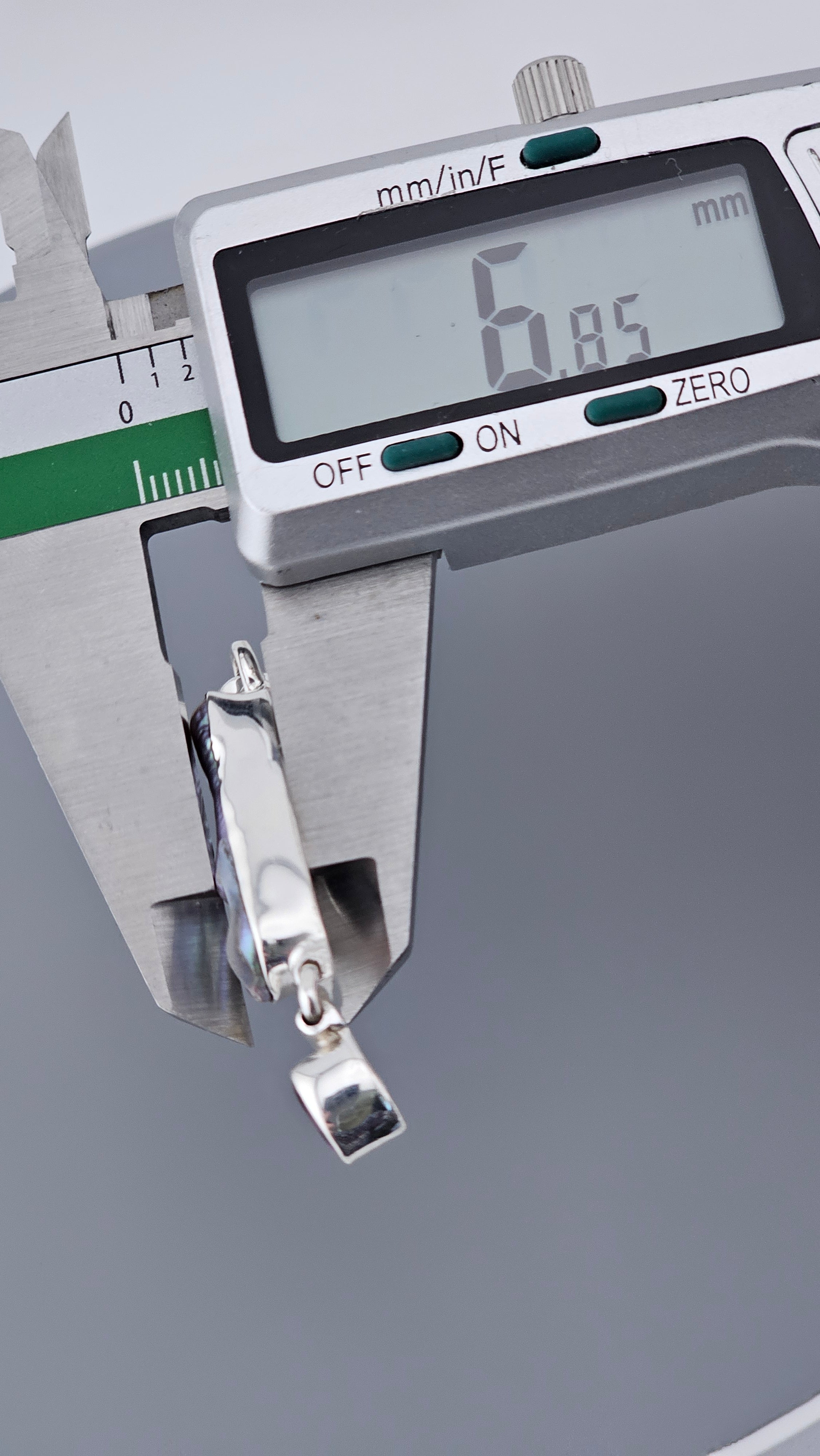 Vintage 925 Sterling Silver Biwa Pearl & Amethyst Articulated Pendant (6.4g)