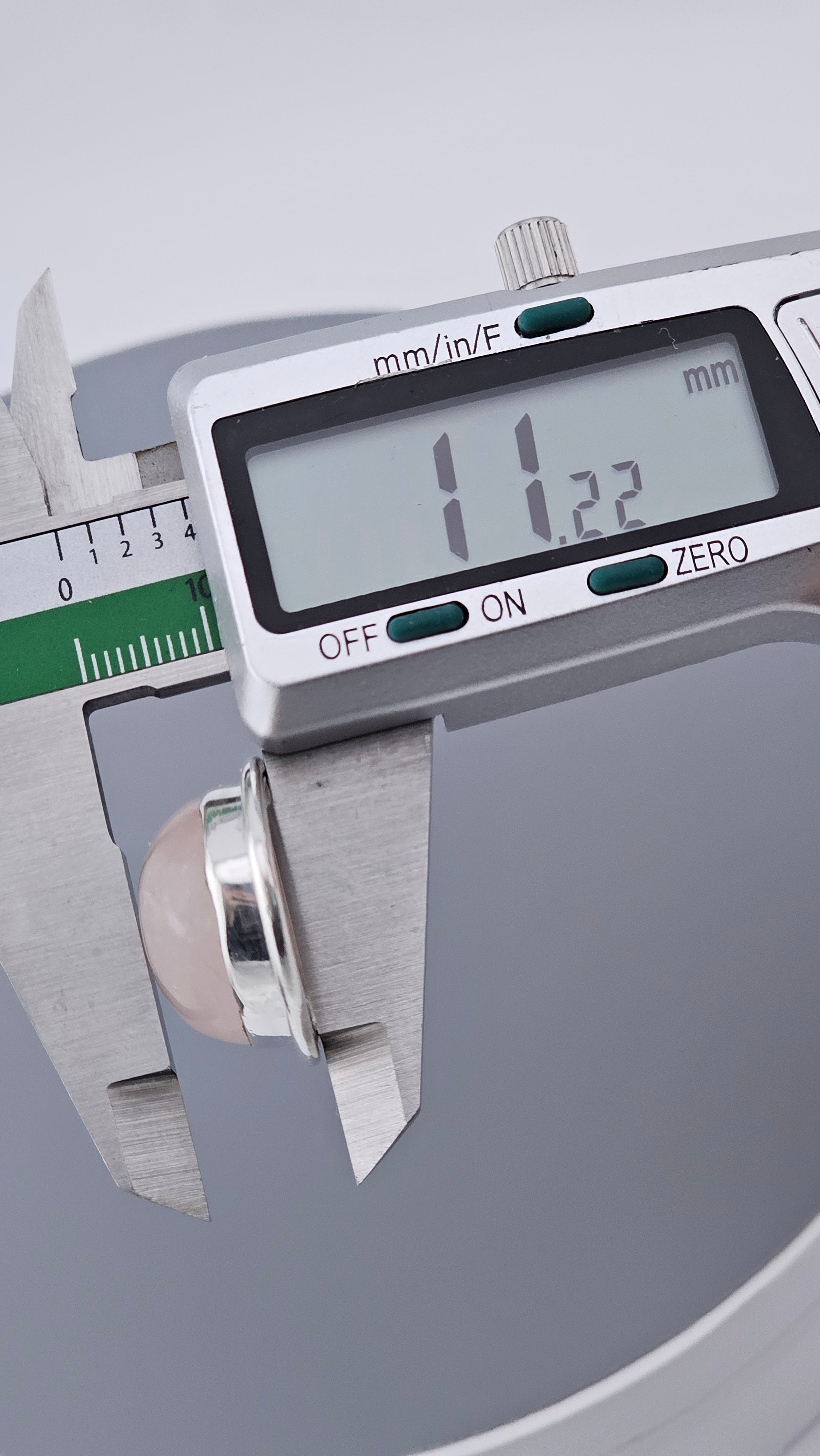 Large Vintage 925 Sterling Silver & Rose Quartz Teardrop Pendant (11.5g)