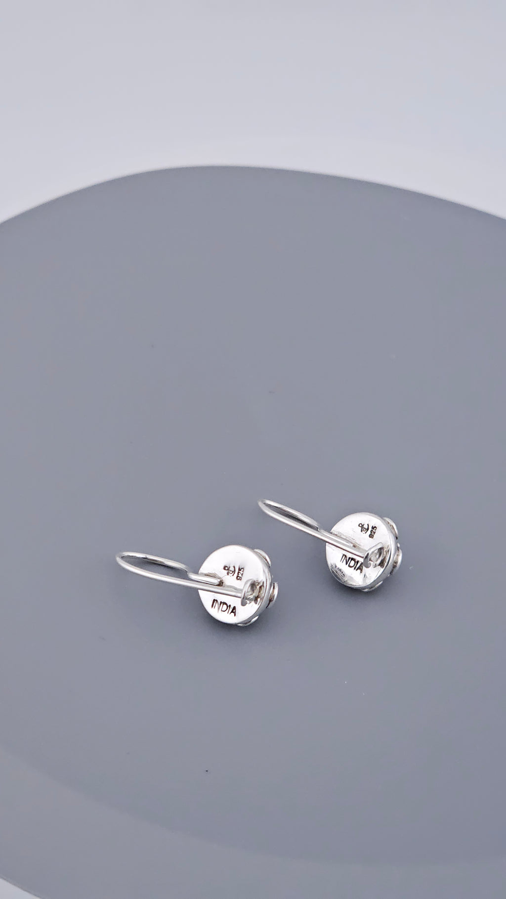 925 Sterling Silver Rainbow Moonstone Floral Drop Earrings | 21mm | 3.5g