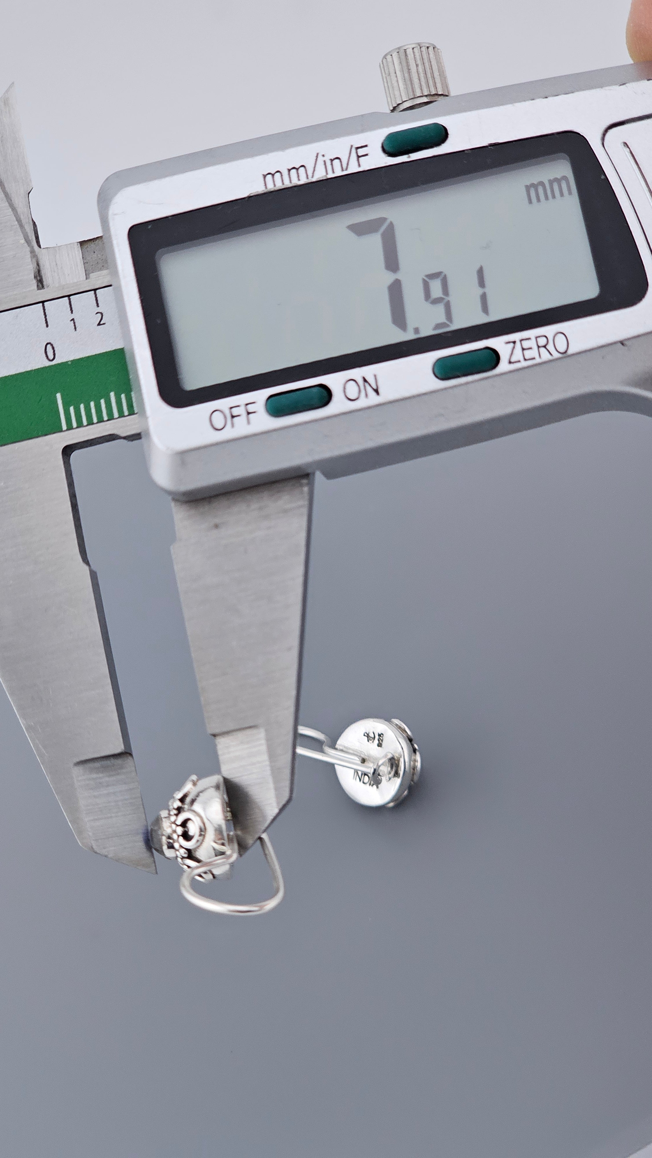 925 Sterling Silver Rainbow Moonstone Floral Drop Earrings | 21mm | 3.5g