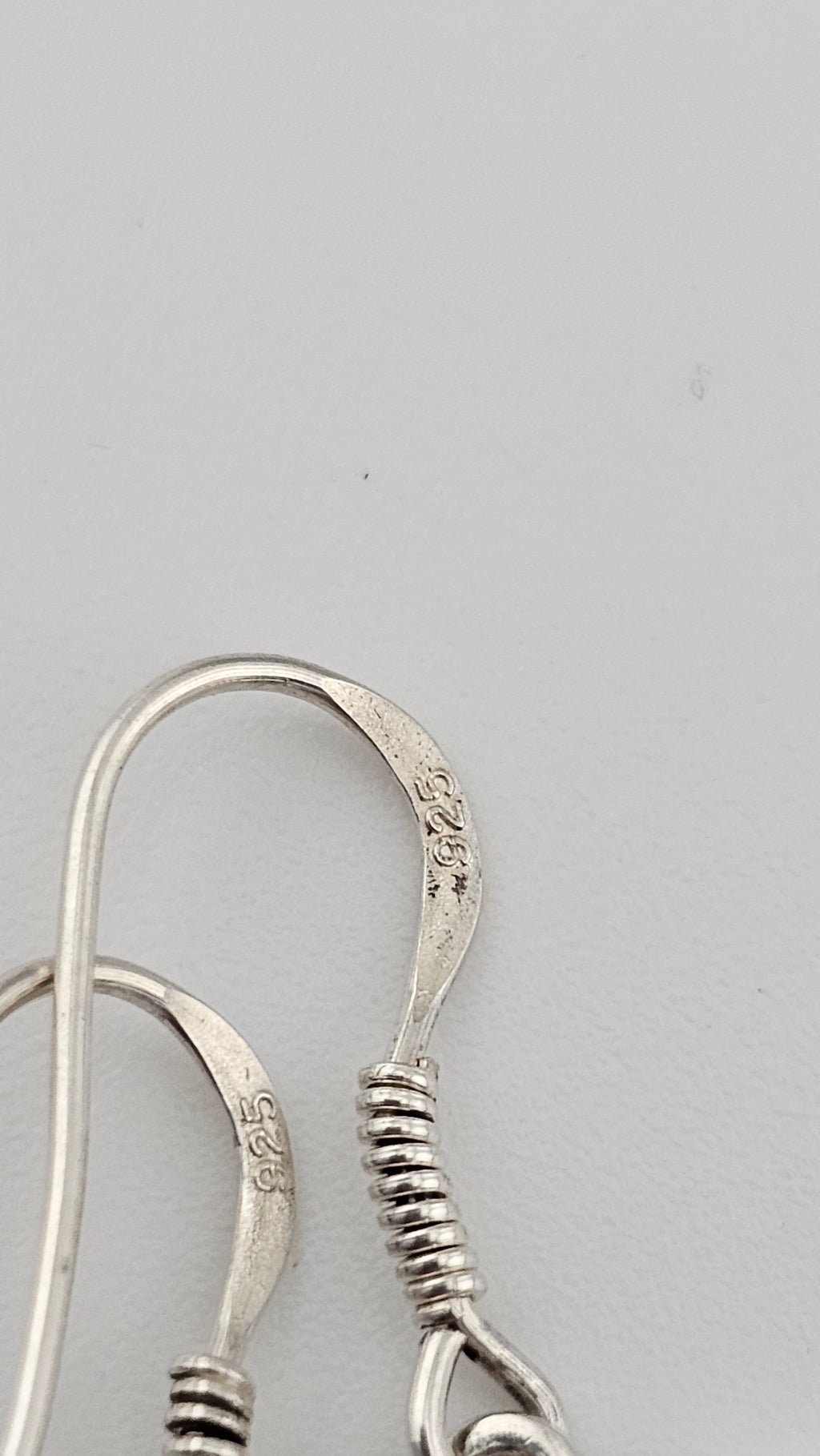 925 Sterling Silver Black Onyx Celtic Triquetra Drop Earrings – 30mm (3.77g)