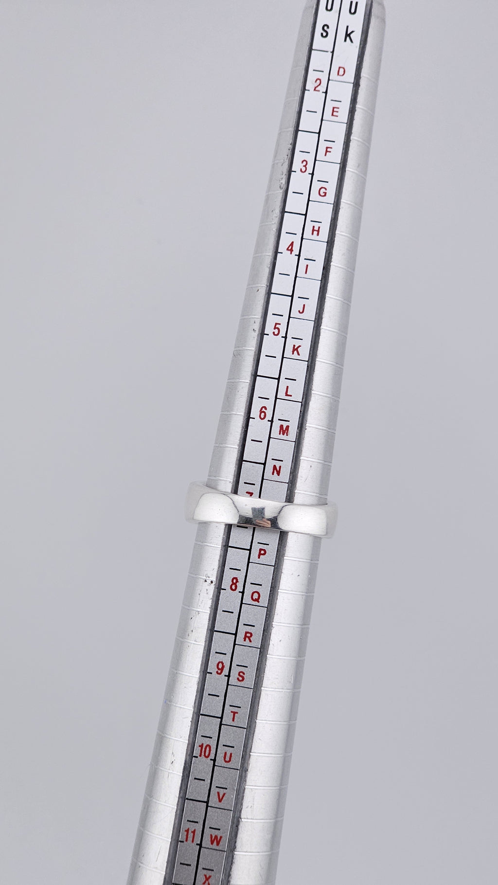 925 Sterling Silver & Alternating Smoky Quartz Channel Set Band Ring – Size N 1/2 (US 7)