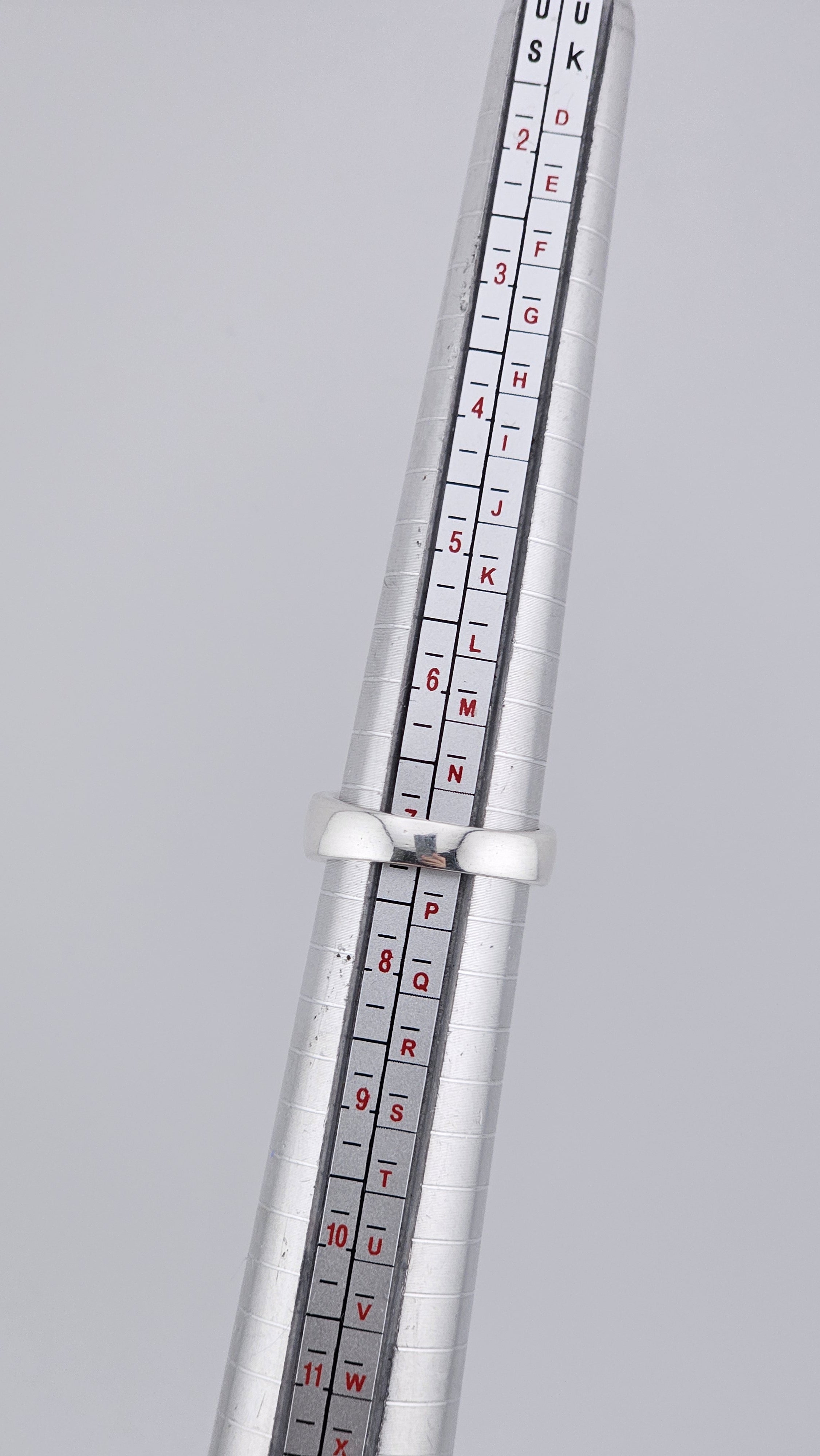 925 Sterling Silver & Alternating Smoky Quartz Channel Set Band Ring – Size N 1/2 (US 7)