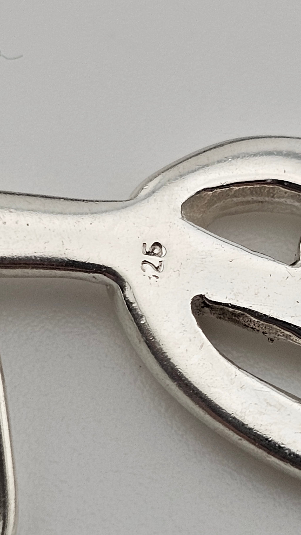 Vintage 925 Sterling Silver Abstract Twist Knot Long Drop Earrings – 54mm, 7g