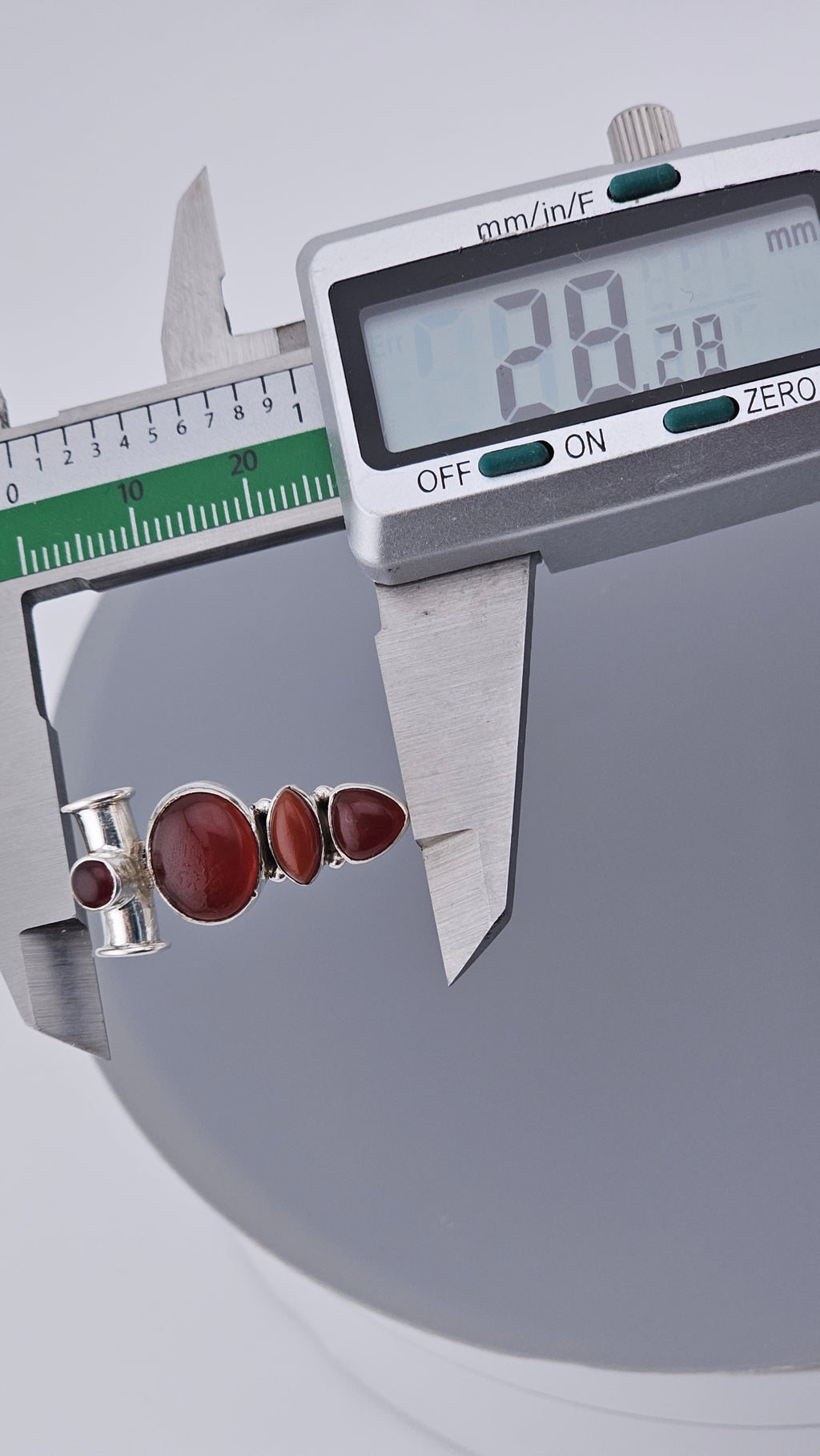 Vintage 925 Sterling Silver Oval Carnelian Pendant