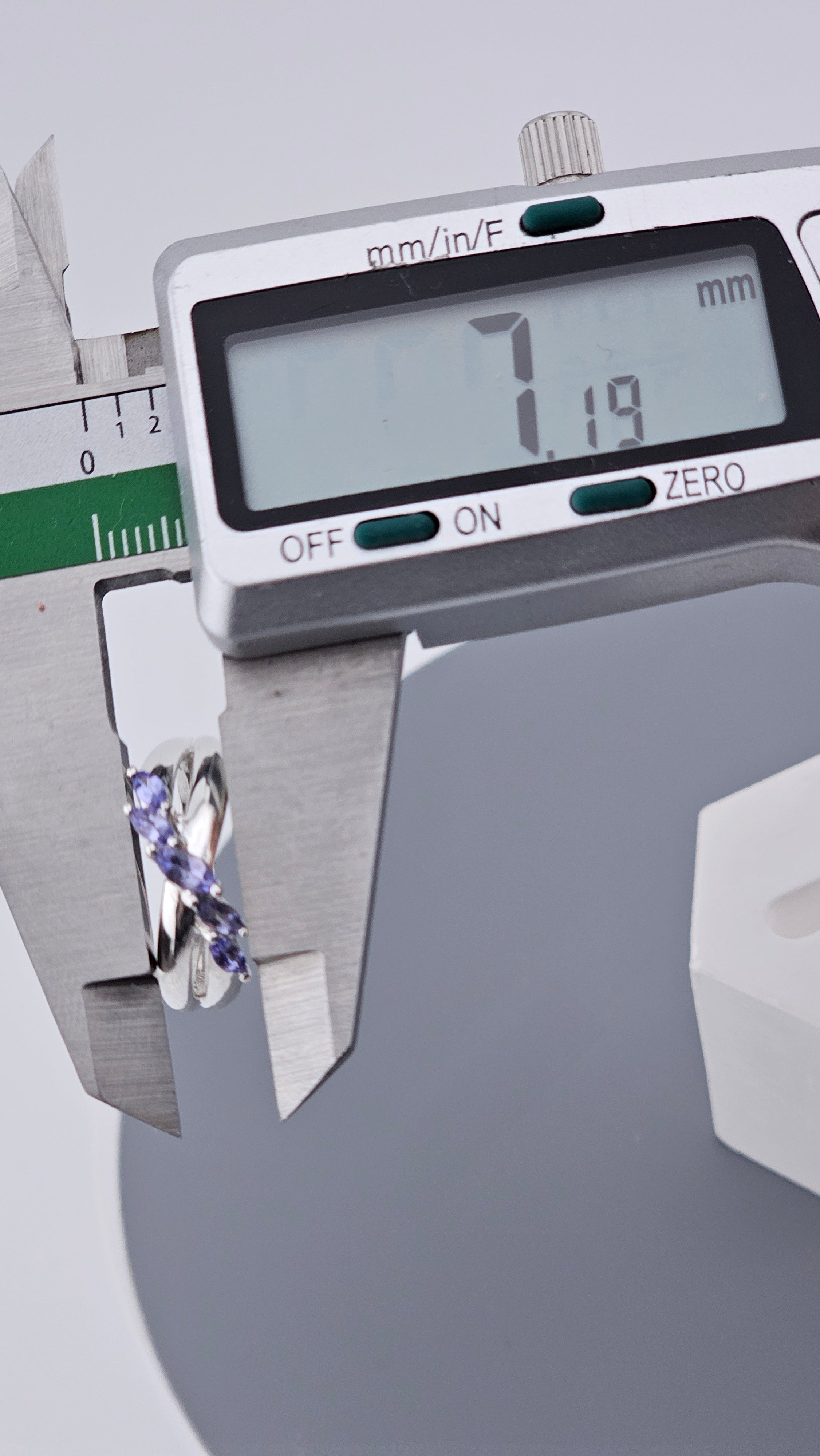 Vintage 925 Sterling Silver Marquise-Cut Tanzanite Ring