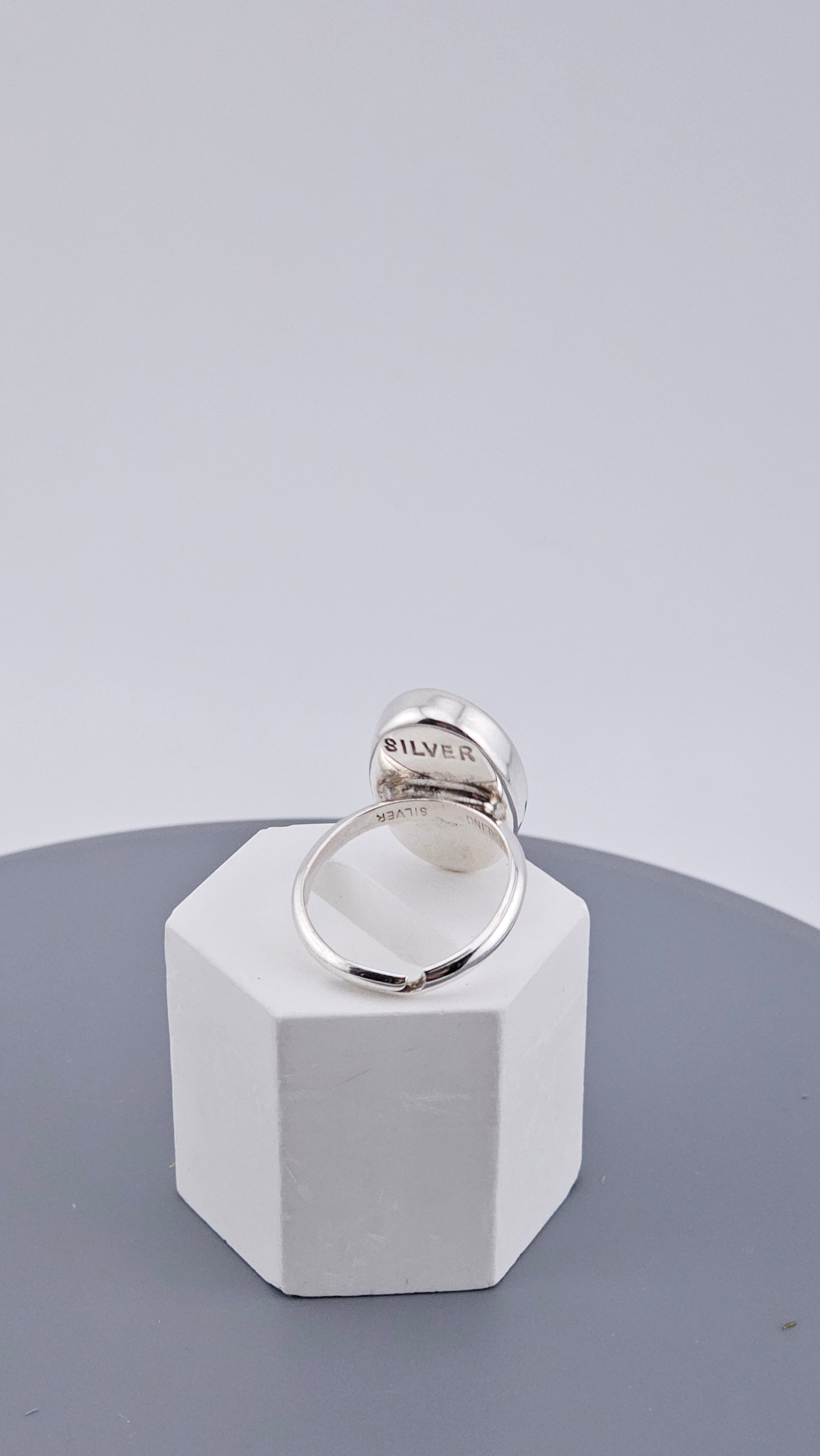 Vintage 925 Sterling Silver Preseli Bluestone Ring – Adjustable Size