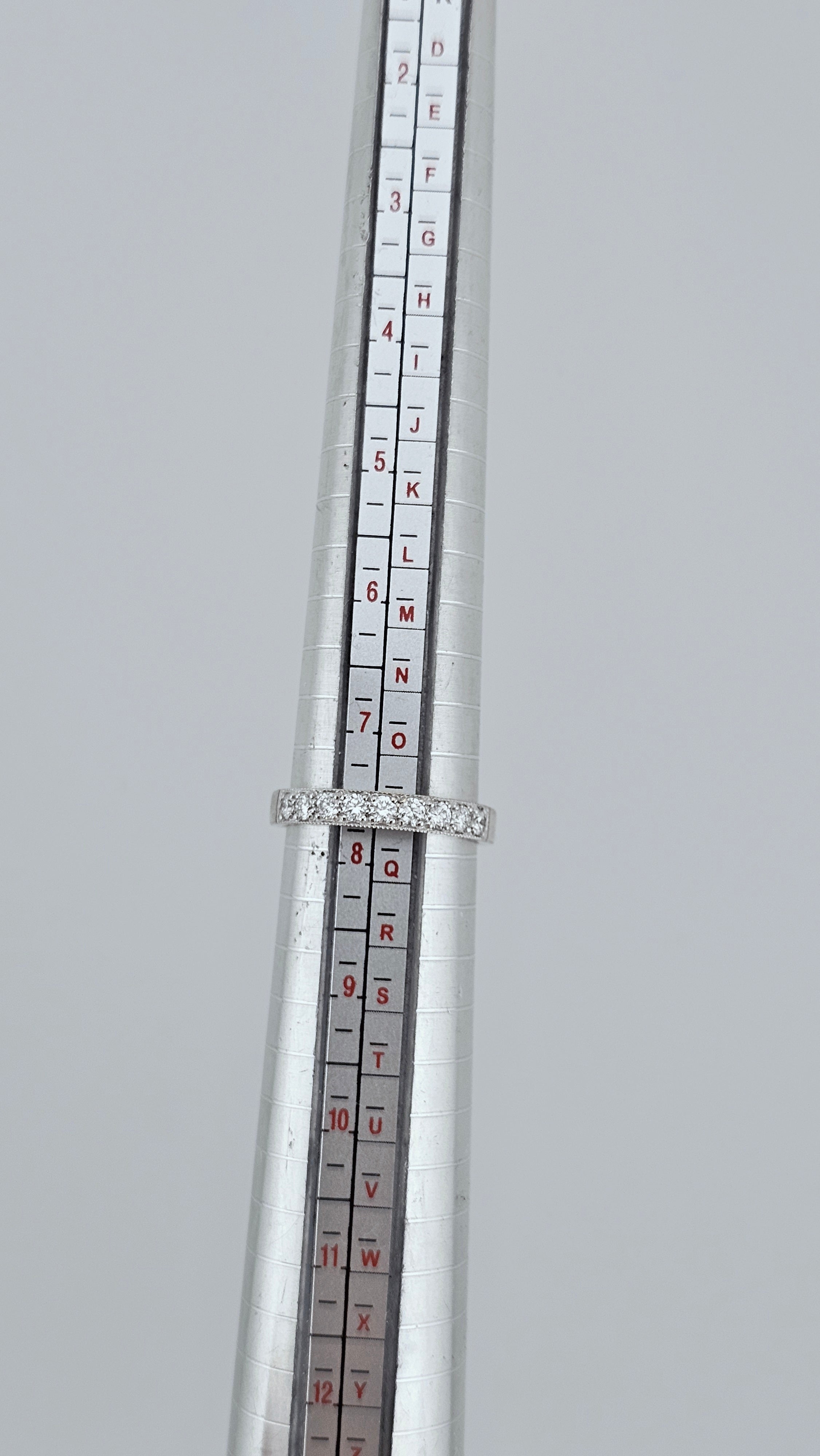 18ct White Gold 0.40ct Diamond Half Eternity Ring - Valued £2,495 - Size P (7.5)