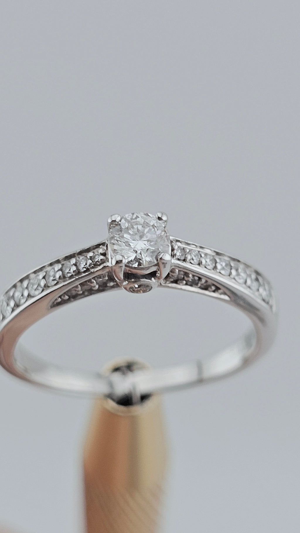 Tolkowsky 18ct White Gold Diamond Ring | 0.52ctw | IGI Certified | Size P 1/2 | Boxed