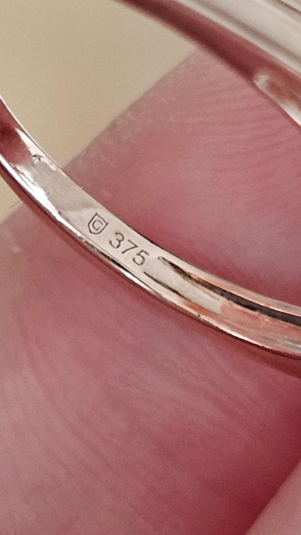 9ct Rose Gold Natural Pink Kunzite  Ring | Size P 1/2 | 3.55g