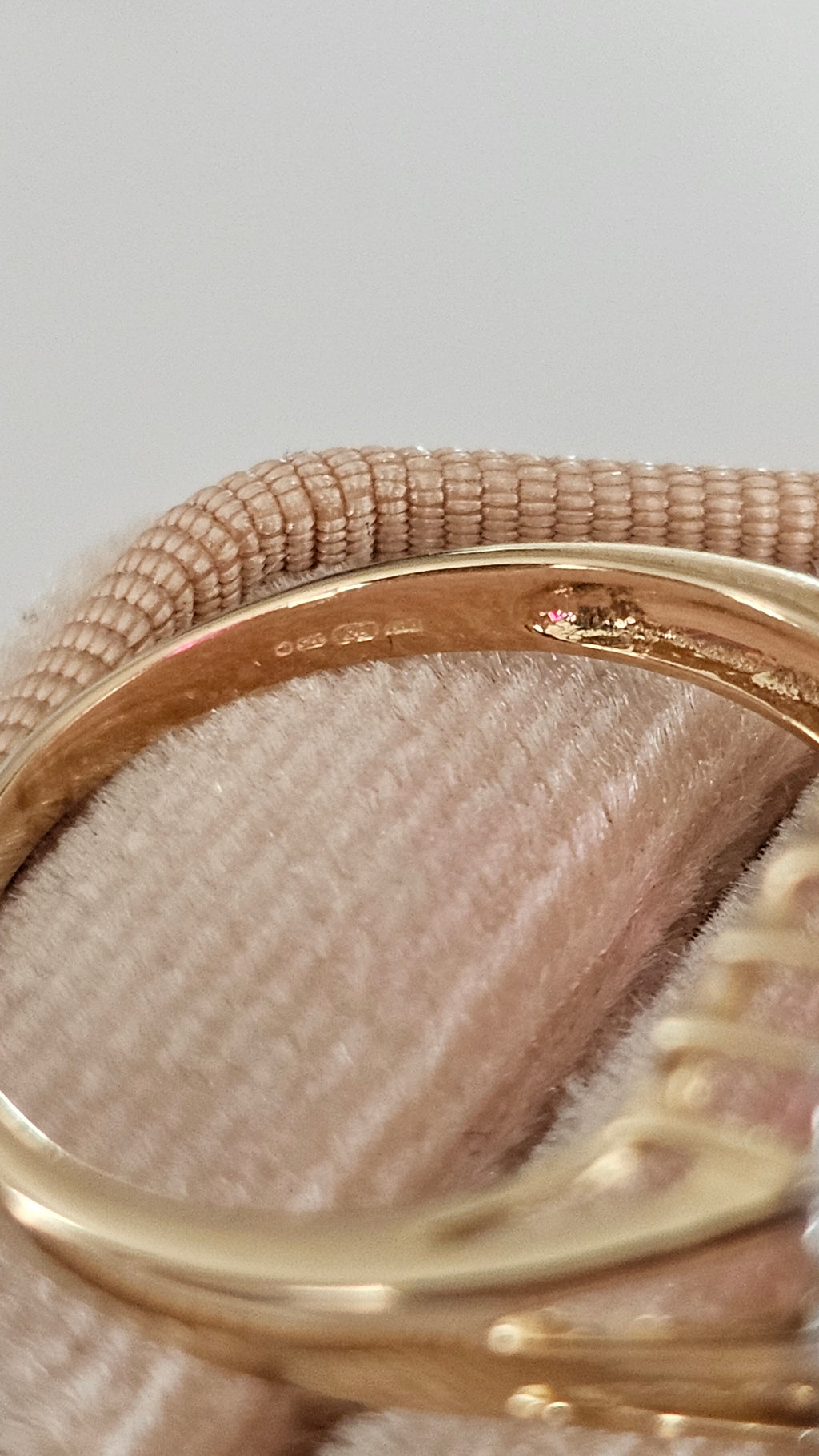 9ct Yellow Gold Cluster Ring | Lab Grown Ruby & Natural Diamonds | Size Q | 4.08g