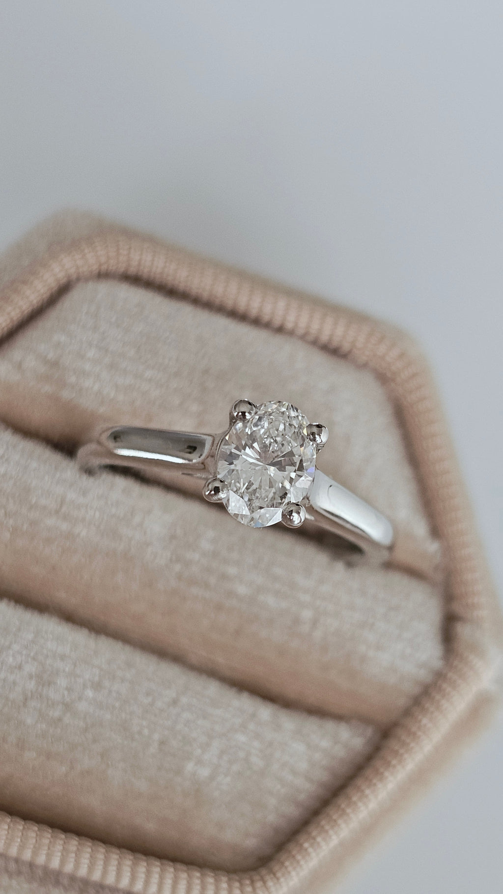 0.63ct GIA Certified Natural Diamond Ring | Platinum 950 | F Colour, SI1 | Size K | WGI Val £3,750