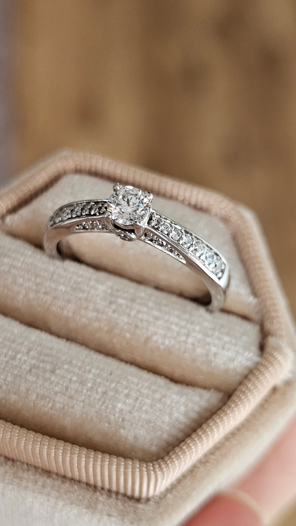 Tolkowsky 18ct White Gold Diamond Ring | 0.52ctw | IGI Certified | Size P 1/2 | Boxed