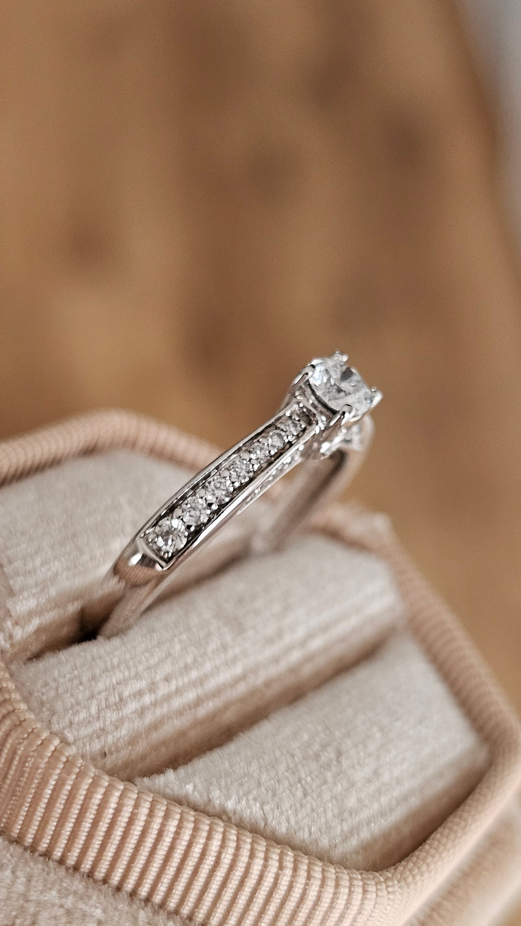 Tolkowsky 18ct White Gold Diamond Ring | 0.52ctw | IGI Certified | Size P 1/2 | Boxed