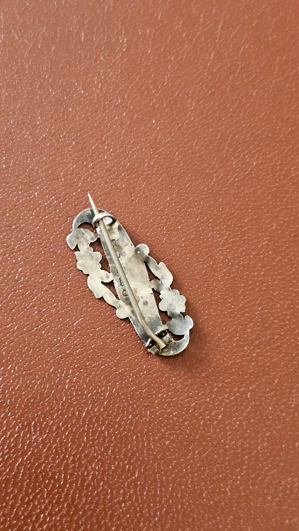 Antique Sterling Silver "LIZZIE" Engraved Name Brooch – Fully Hallmarked Birmingham