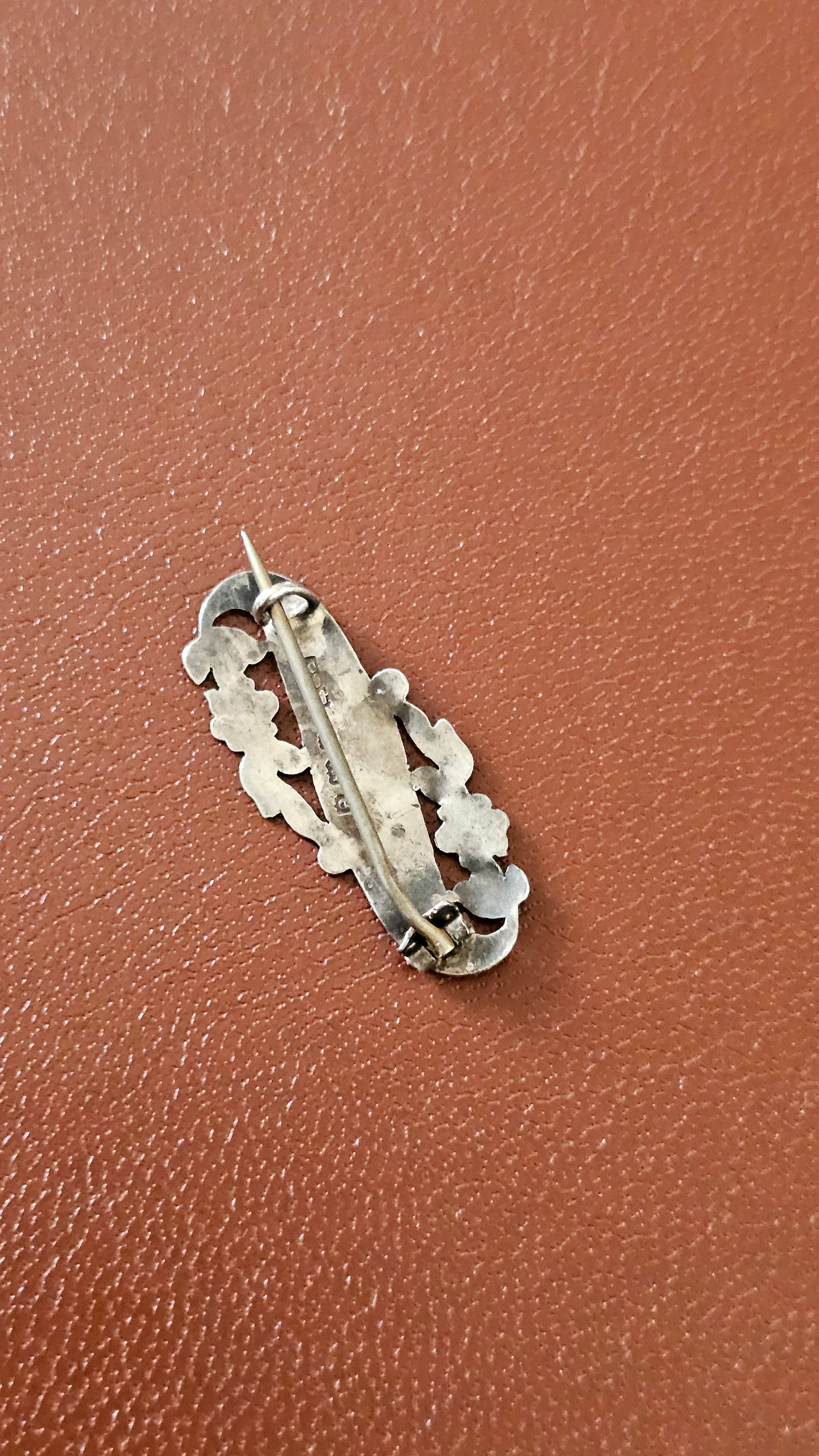 Antique Sterling Silver "LIZZIE" Engraved Name Brooch – Fully Hallmarked Birmingham