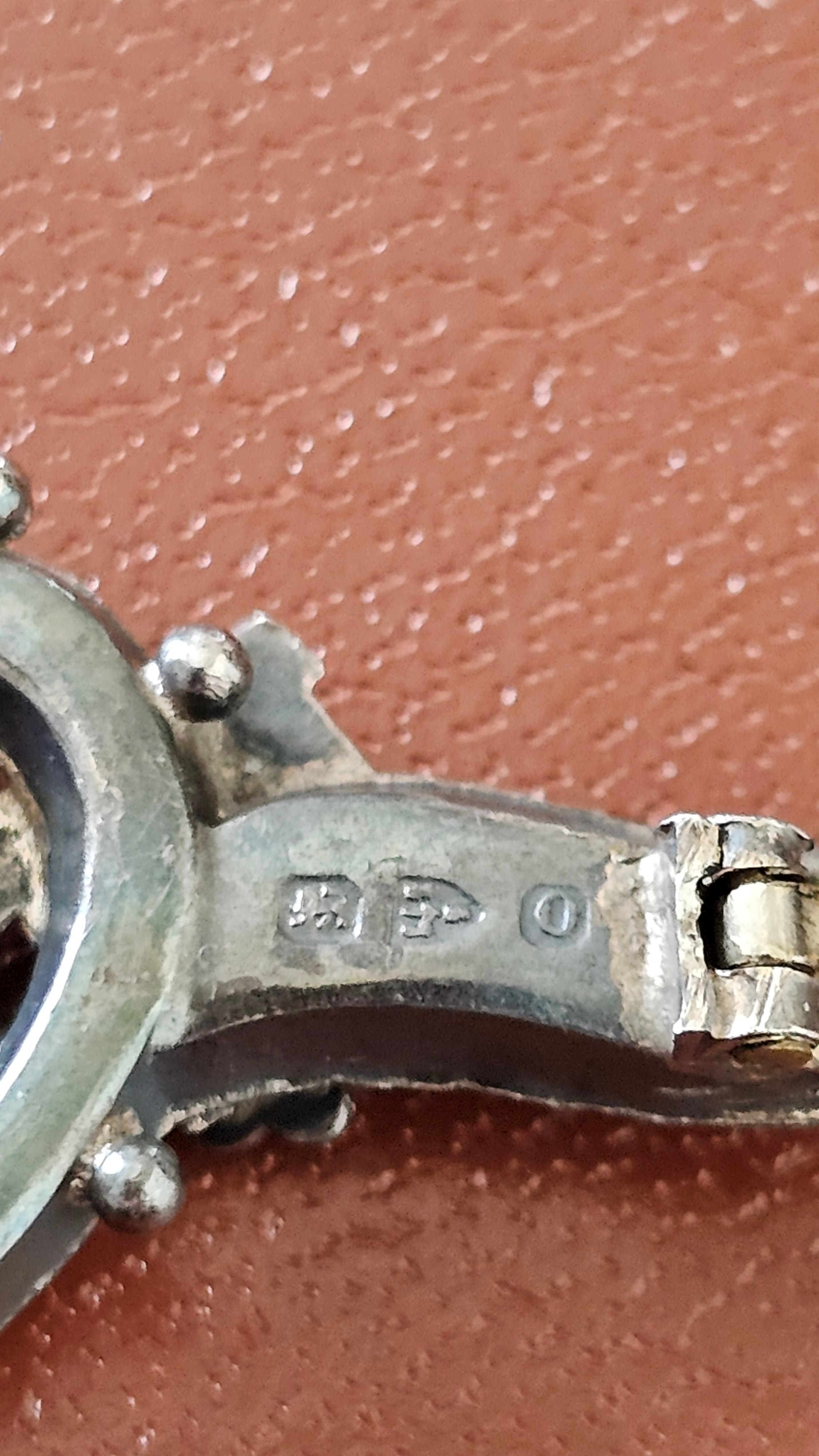 Antique 1897 Sterling Silver "Key to My Heart" Sweetheart Brooch – Rare Chester Hallmarks