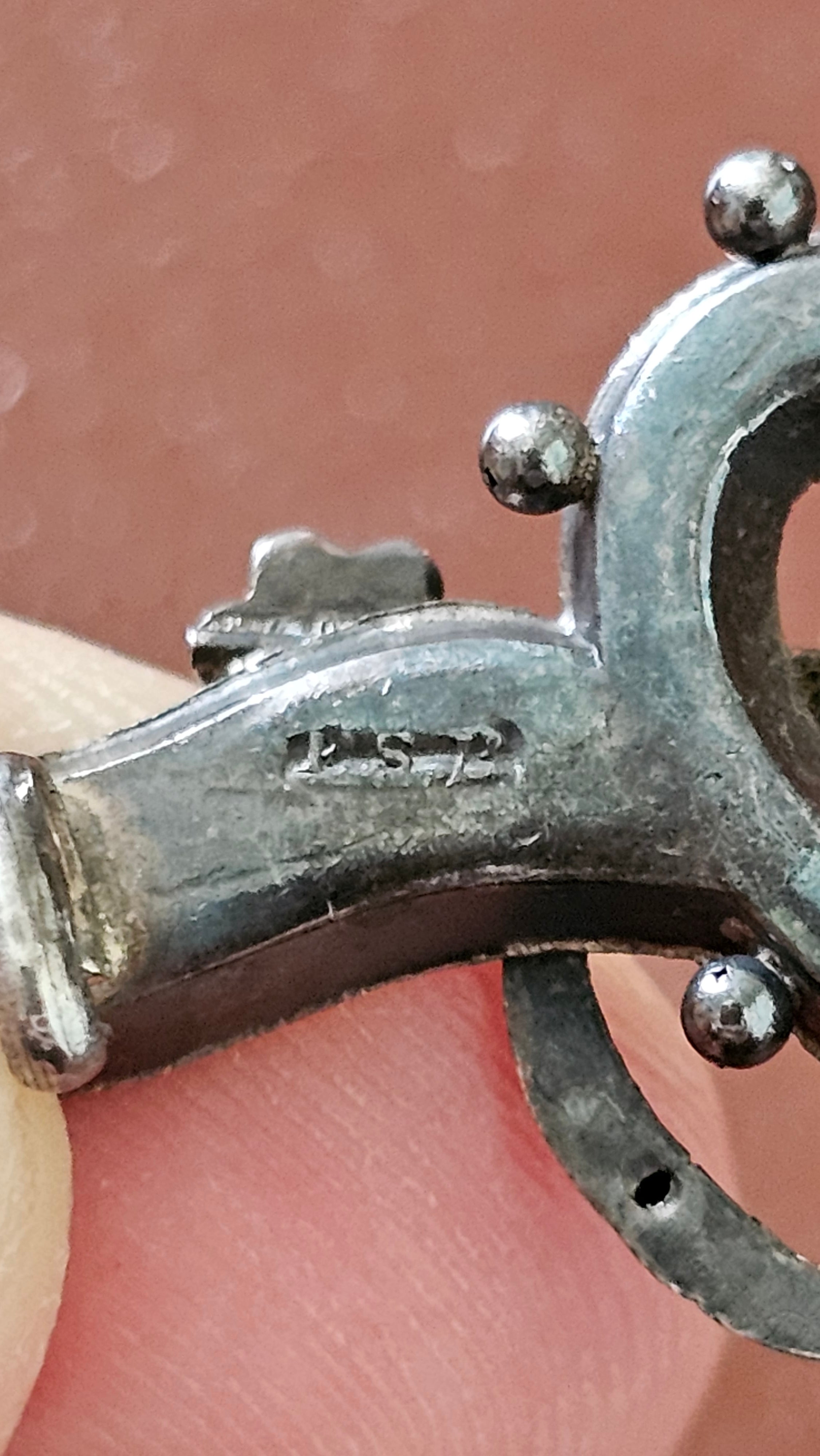 Antique 1897 Sterling Silver "Key to My Heart" Sweetheart Brooch – Rare Chester Hallmarks