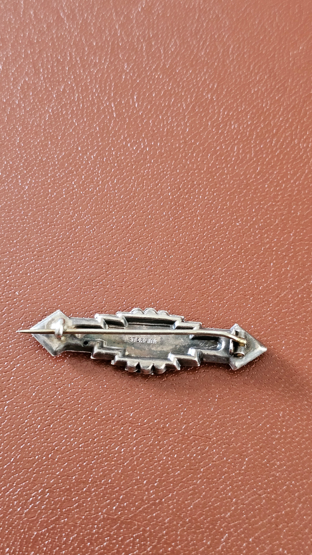 Antique Sterling Silver "Faith, Hope & Charity" Sweetheart Brooch