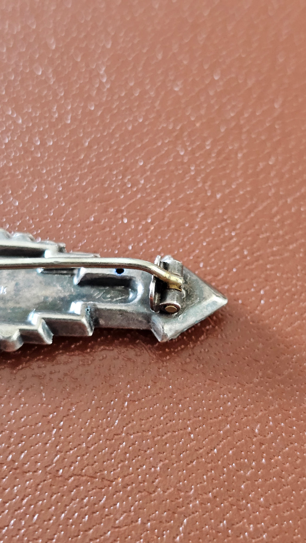 Antique Sterling Silver "Faith, Hope & Charity" Sweetheart Brooch