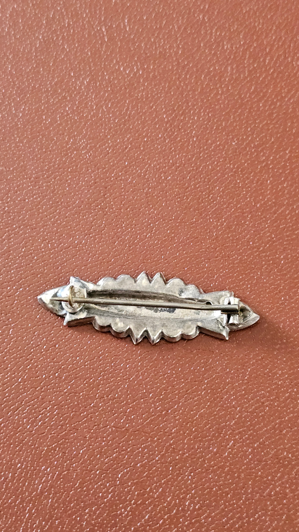 Antique Two-Tone Sterling Silver "MARY" Sweetheart Name Brooch – Hallmarked Birmingham