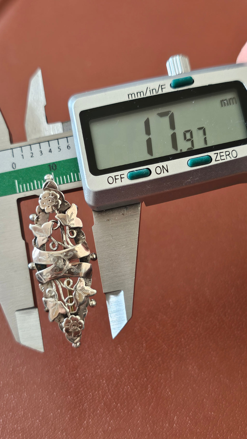 Antique Sterling Silver "N" Initial Sweetheart Brooch – Rare Chester Hallmarks