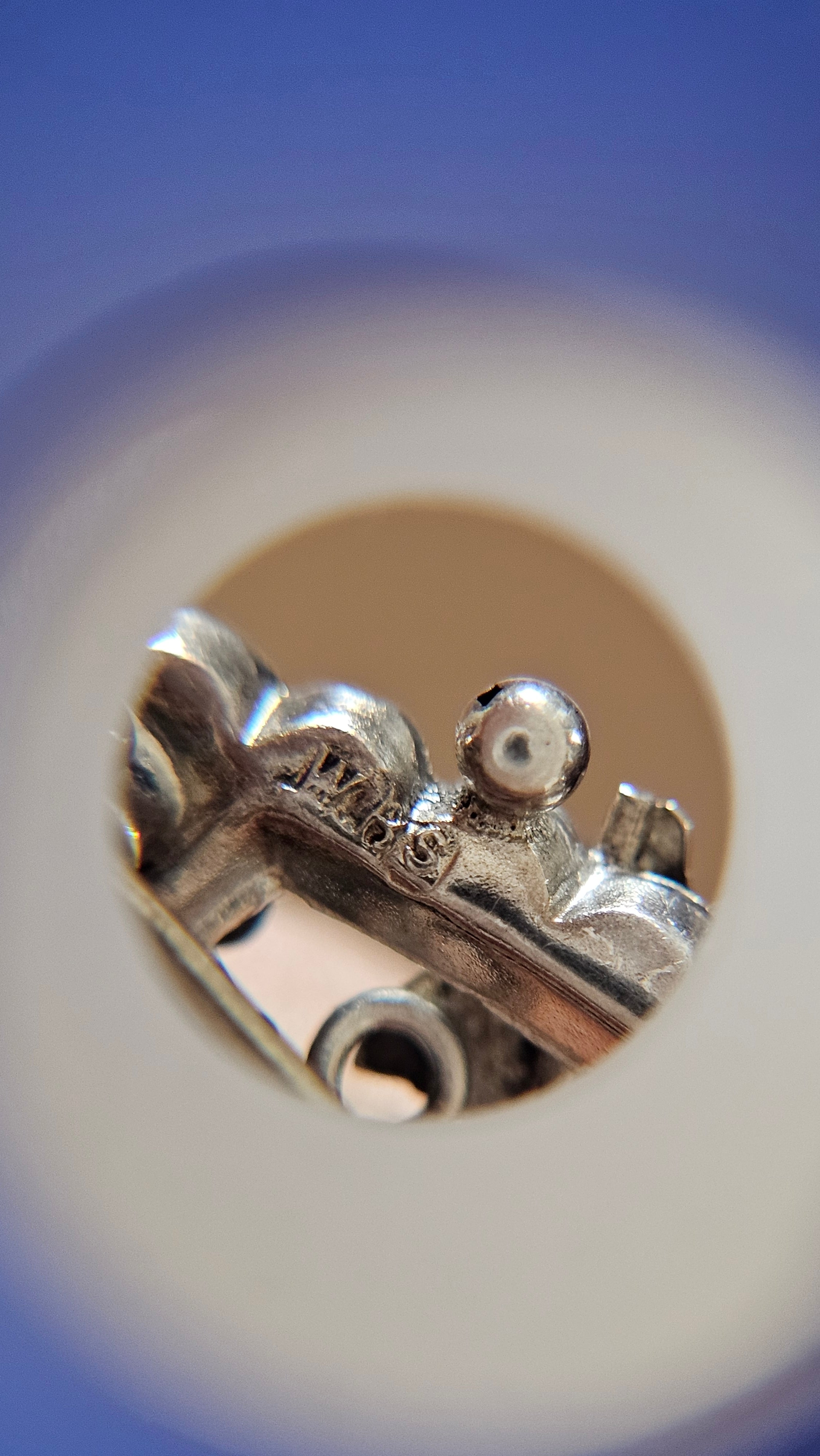 Antique Sterling Silver "N" Initial Sweetheart Brooch – Rare Chester Hallmarks