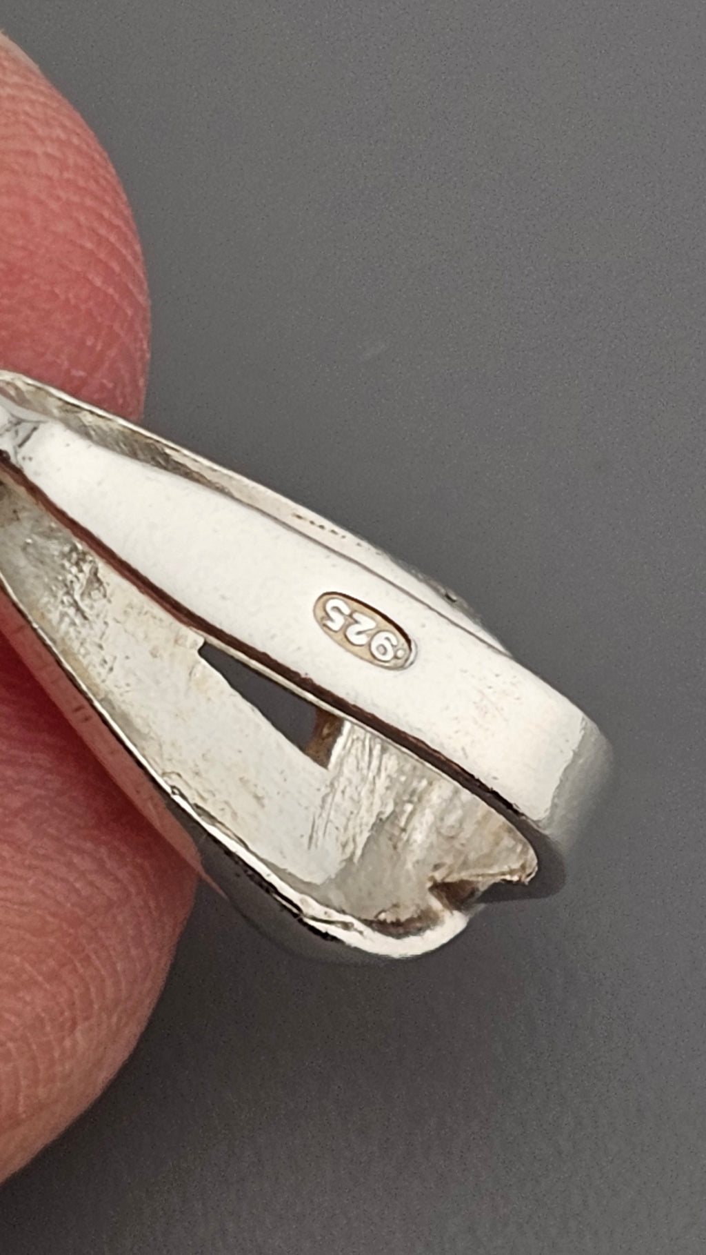 Vintage 925 Sterling Silver Textured Starburst Pendant