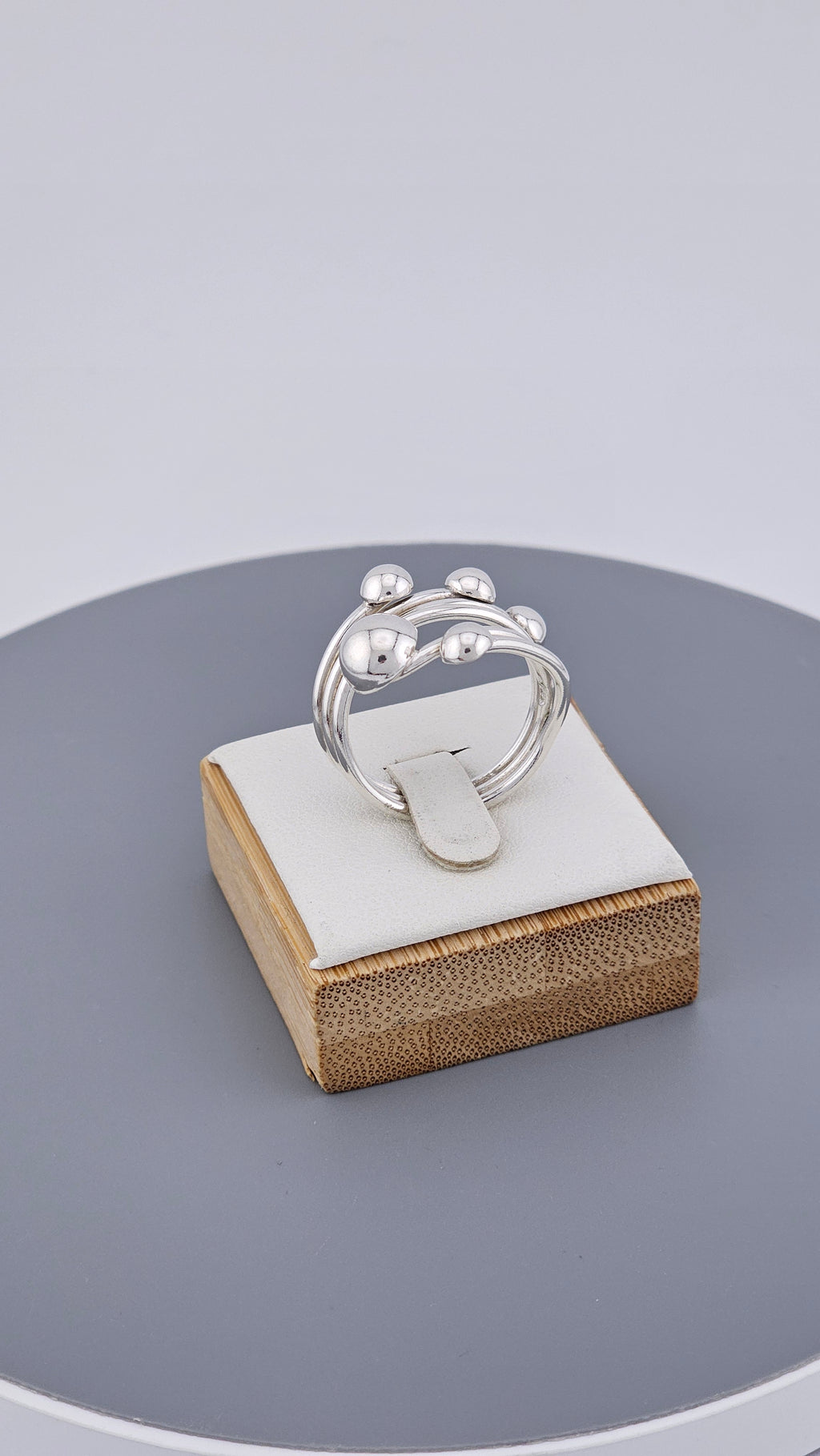 925 Sterling Silver Multi-Band Ball Ring