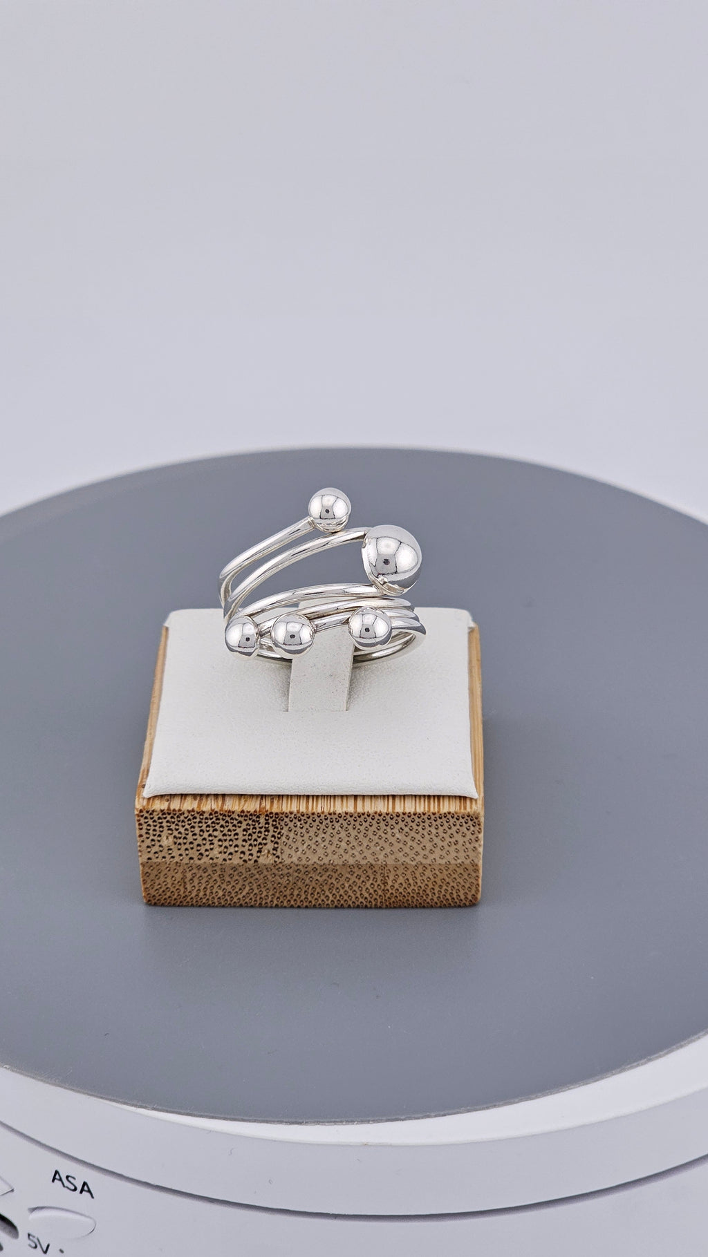 925 Sterling Silver Multi-Band Ball Ring