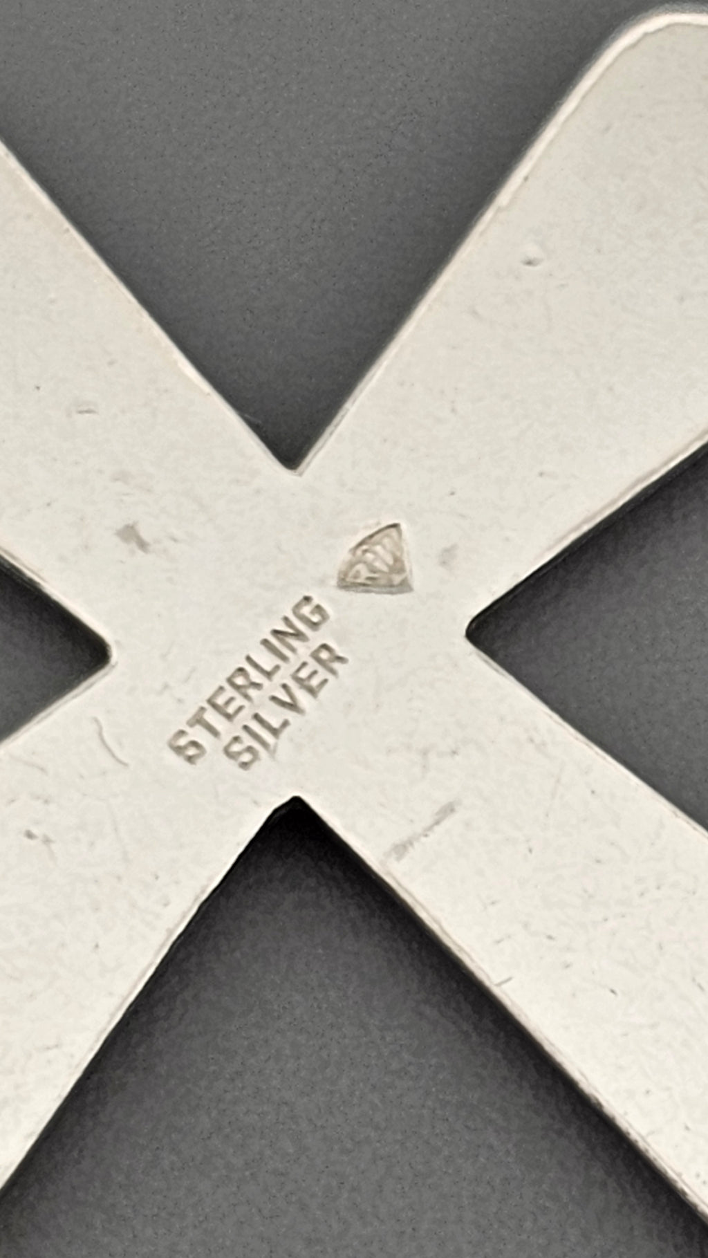 Sterling Silver Engraved Cross Pendant