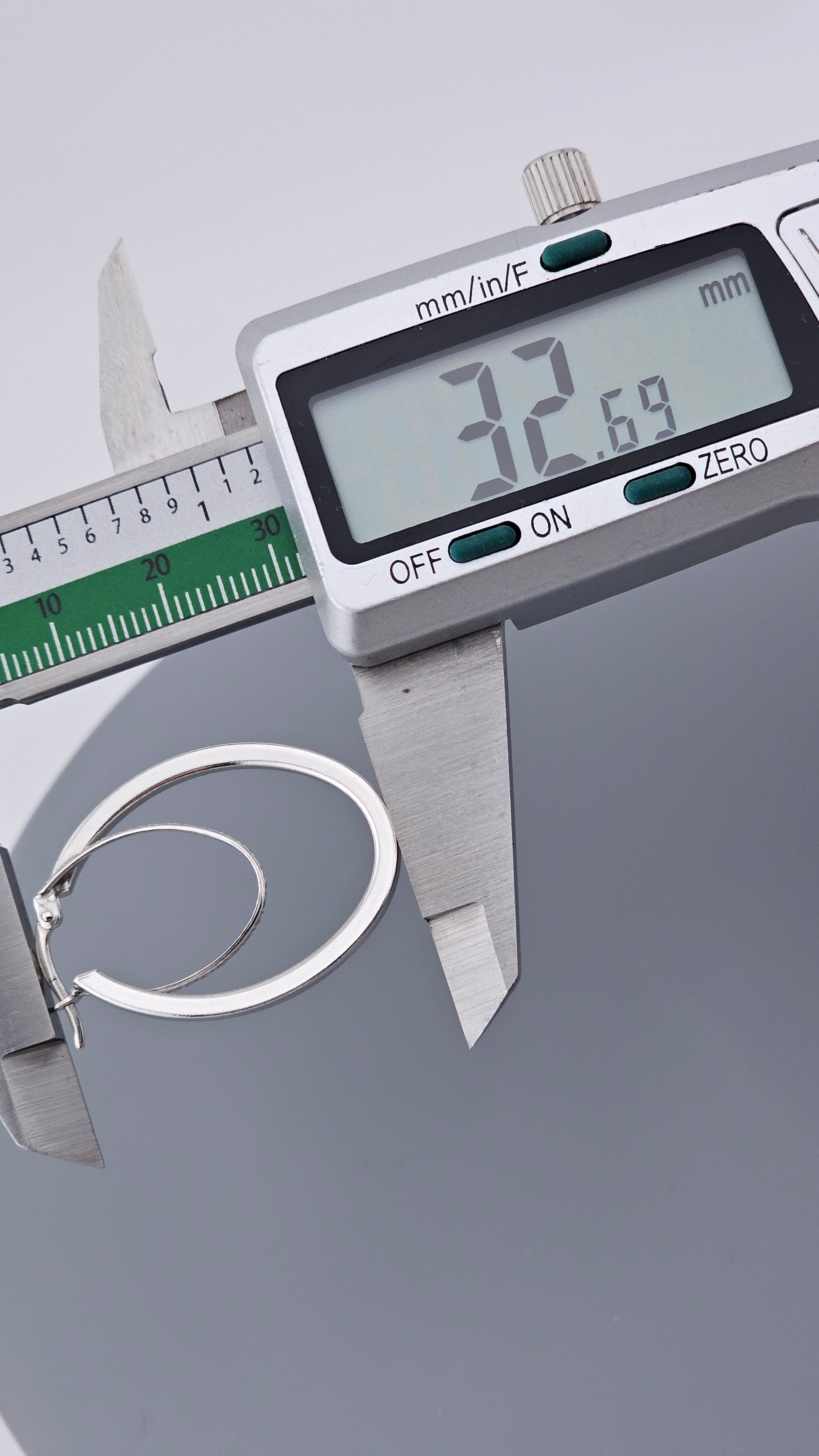 925 Sterling Silver Textured Double Hoop Earrings