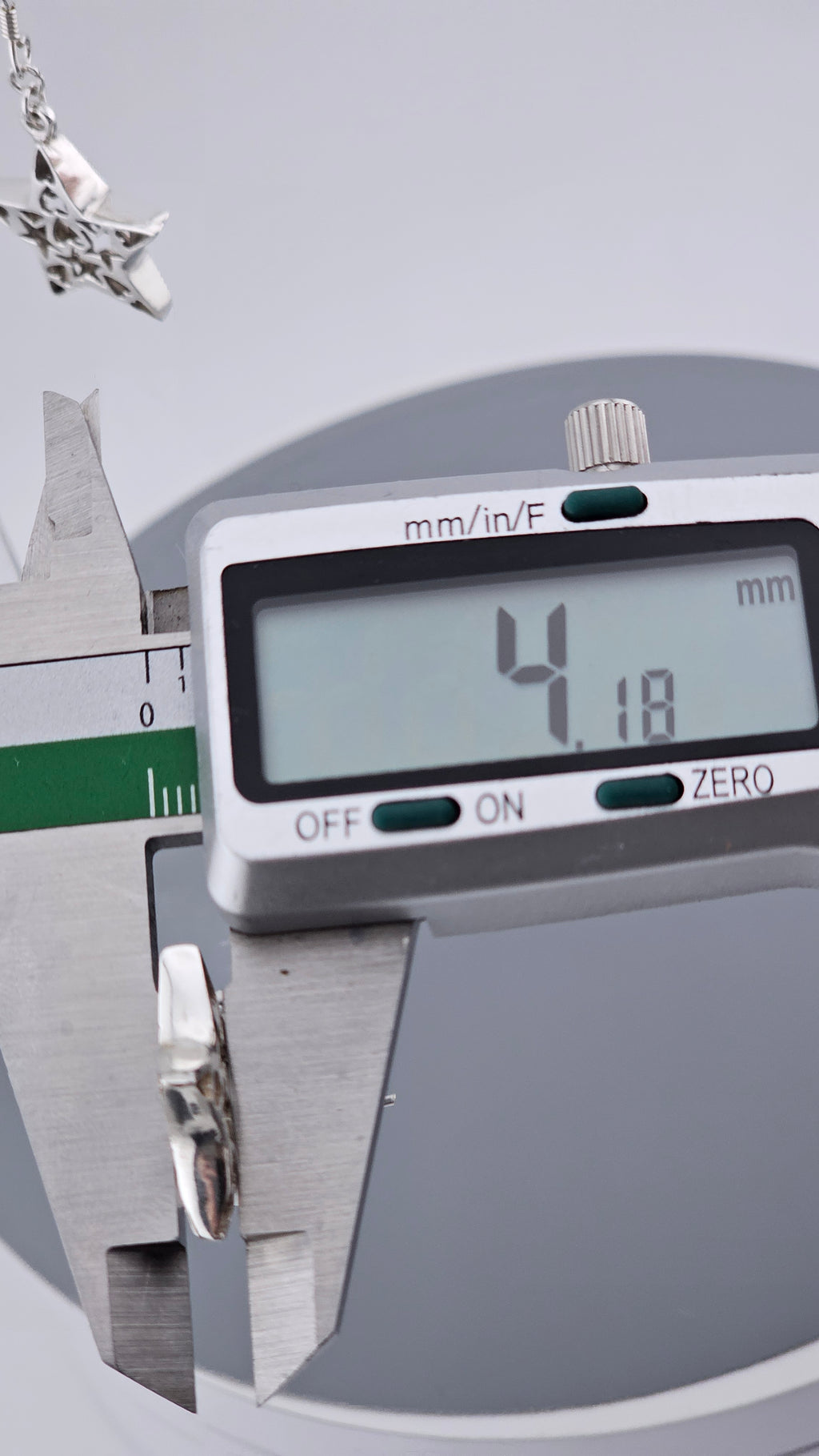 Vintage 925 Sterling Silver Heart-In-Star Cutout Drop Earrings