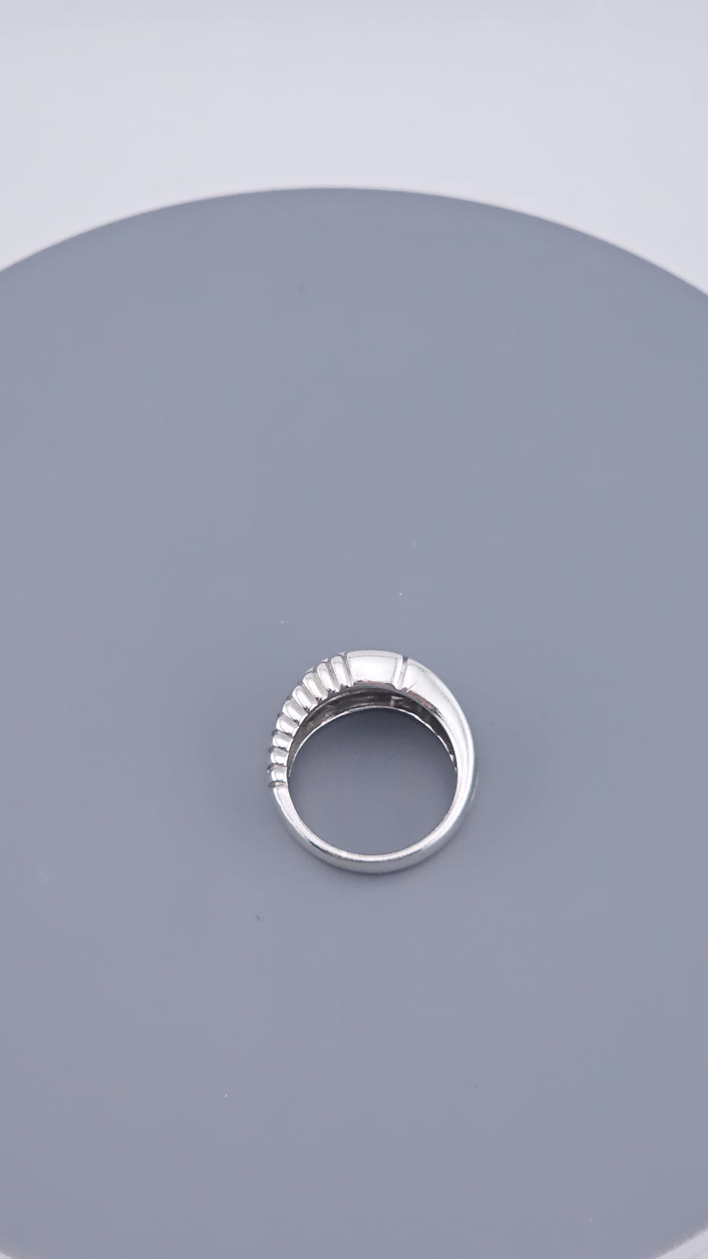 925 Sterling Silver Chunky Greek Key Statement Ring – Size UK O 1/2