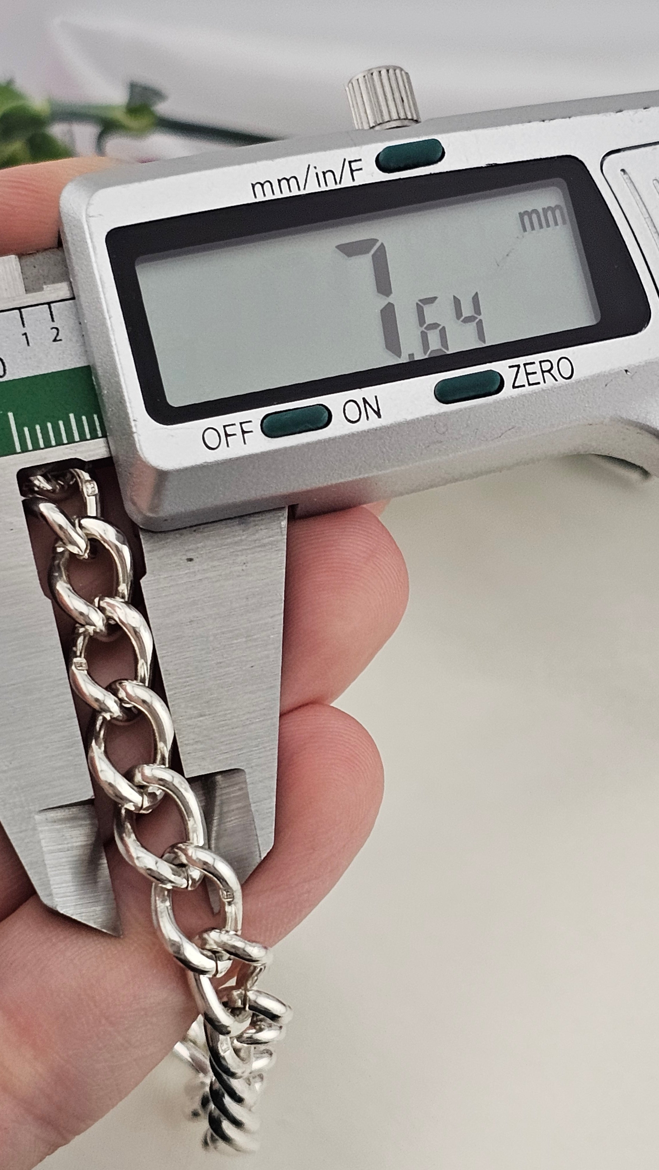 Vintage 925 Sterling Silver Heart Padlock Curb Bracelet, 17cm